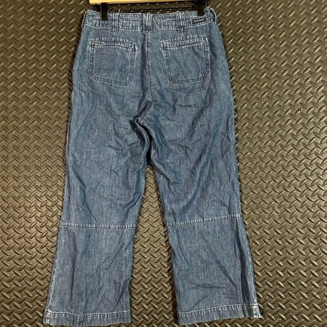 Vintage VINTAGE Woolrich Jeans Denim Blue 1081 Wide Leg Cropped Size 6 Womens Pants Size 28" / US 6 / IT 42 - 2 Thumbnail