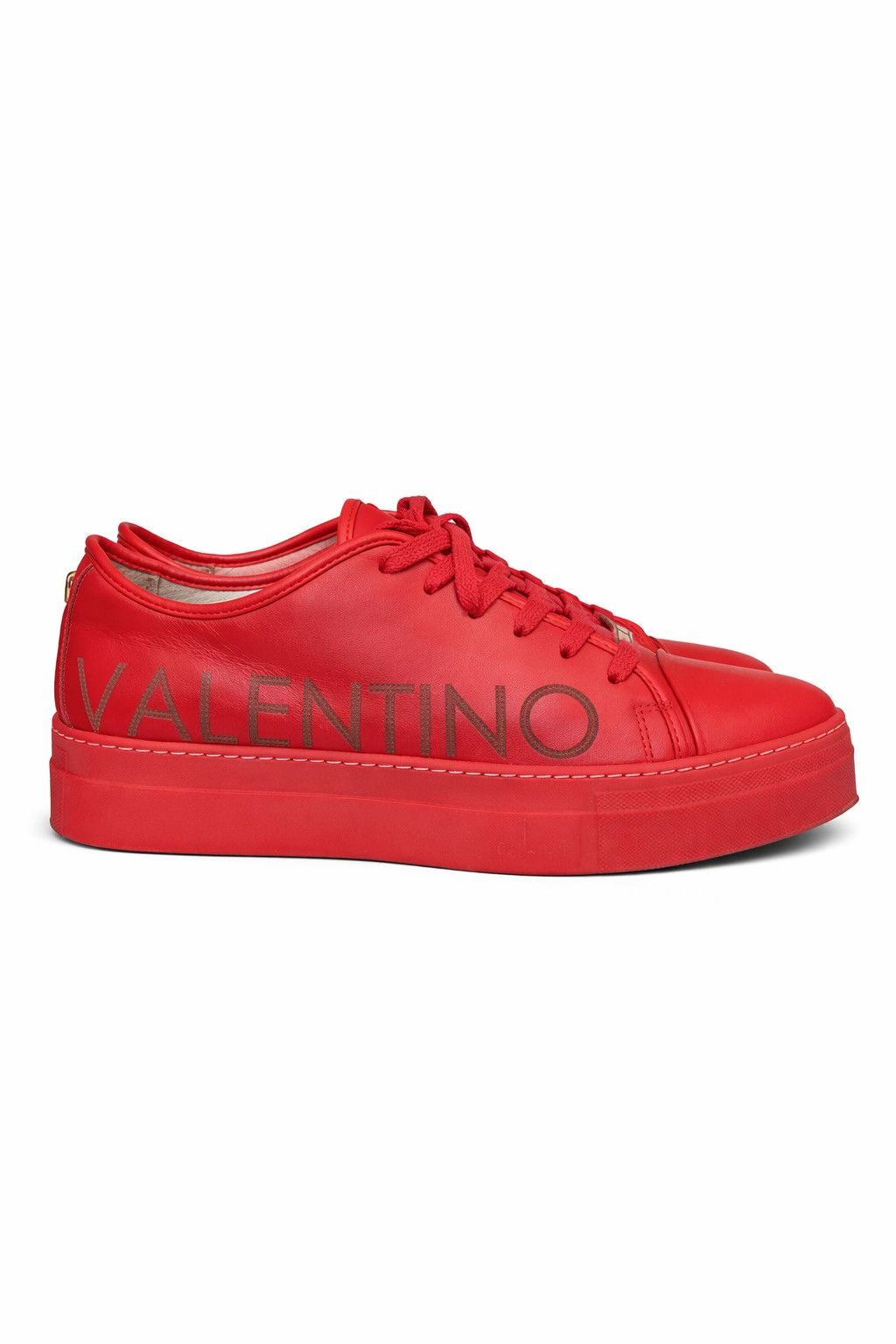 Valentino Valentino Garavani Red Leather Logo Sneakers – Size 8.5 – Size US 8.5 / IT 38.5 - 1 Thumbnail