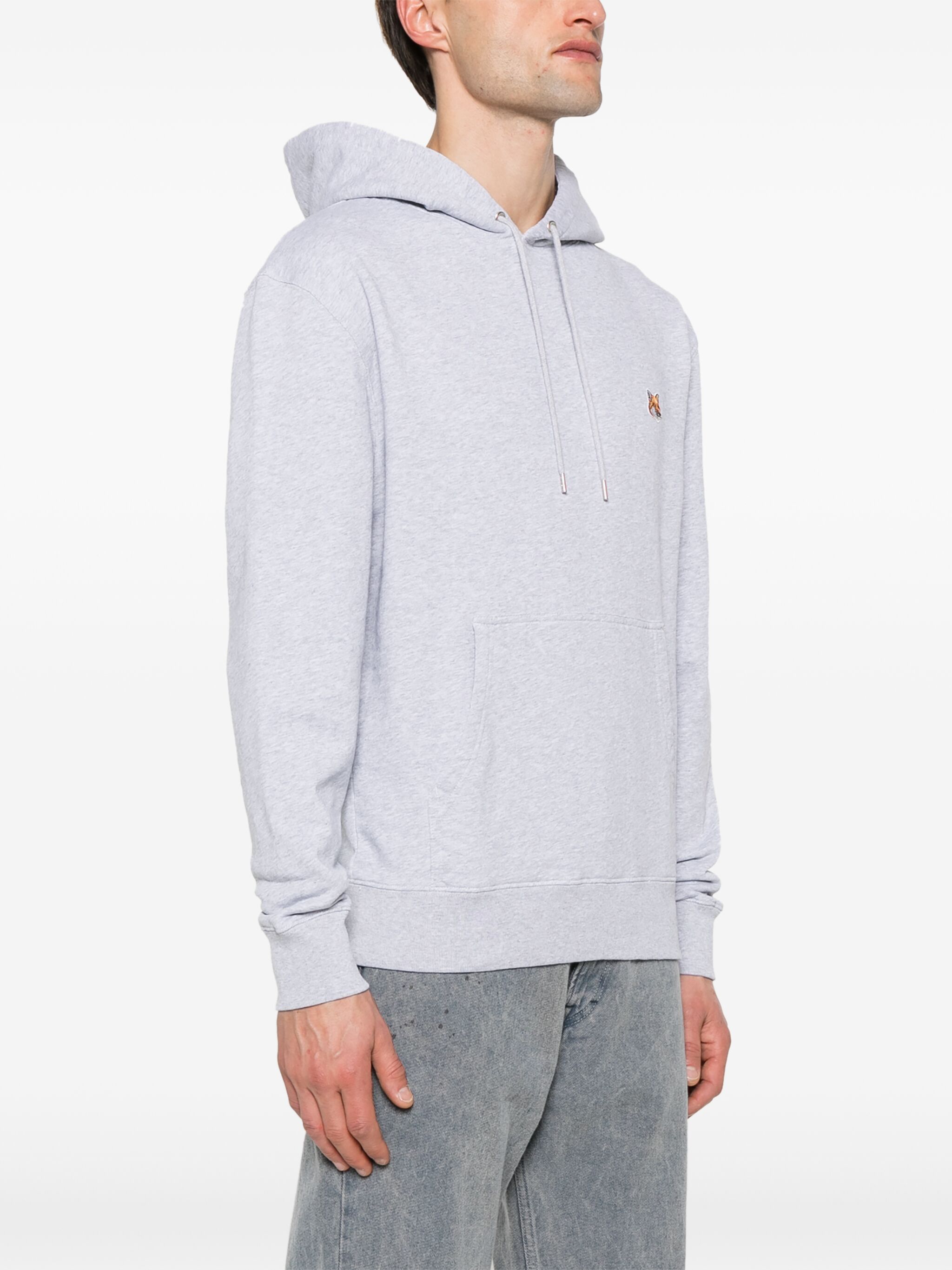 Maison Kitsune o1s22i1n1124 Fox Head Hoodie in Grey Size US M / EU 48-50 / 2 - 3 Thumbnail