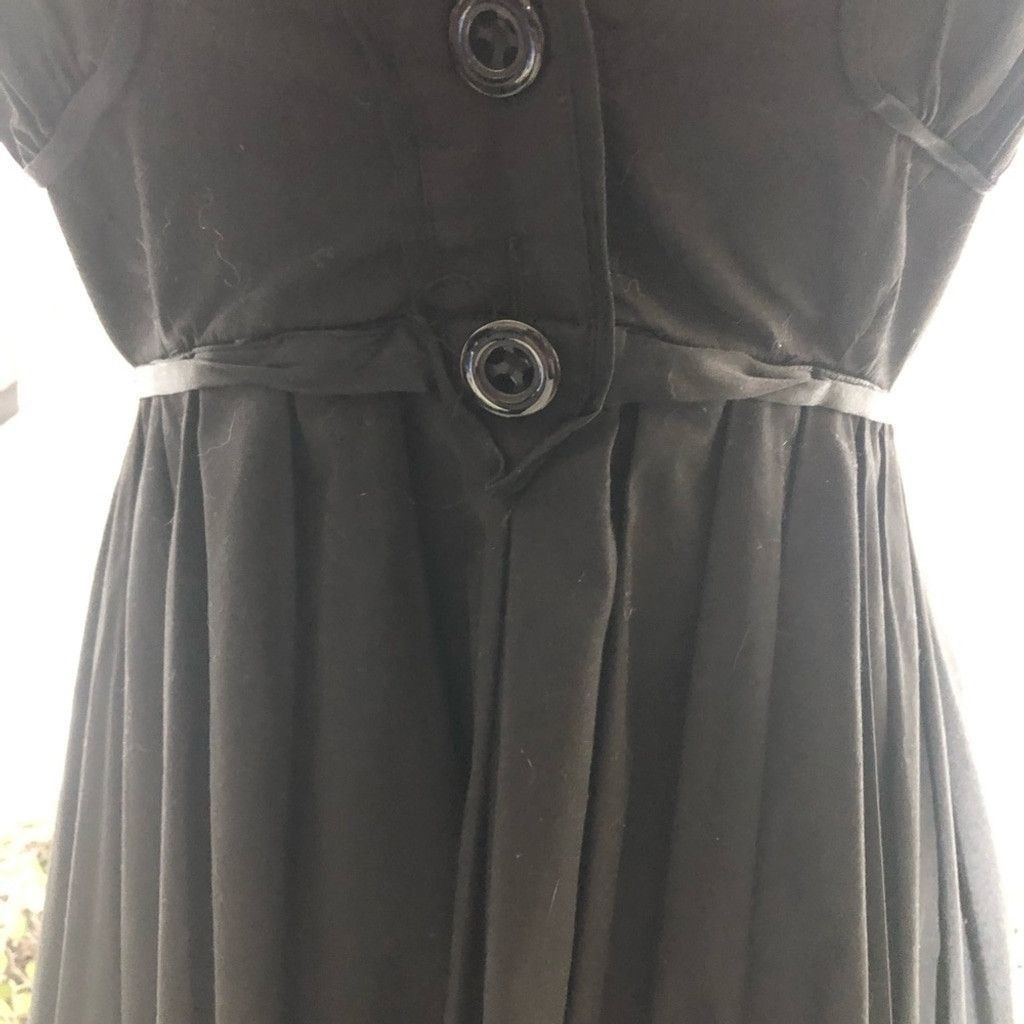 Bebe NWOT Bebe Halter Mini Dress Swing Backless Cotton Black sz M Size L / US 10 / IT 46 - 9 Thumbnail