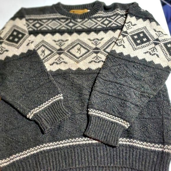Vintage Browning Cable Knit Hunting LS Crew Neck Sz. L Sweater Size US L / EU 52-54 / 3 - 1 Thumbnail