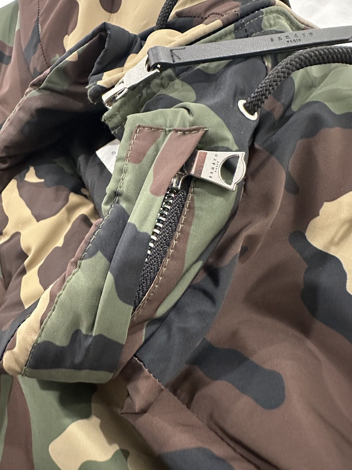 Sandro Sandro Paris Nylon Army Jacket Size US XL / EU 56 / 4 - 5 Thumbnail