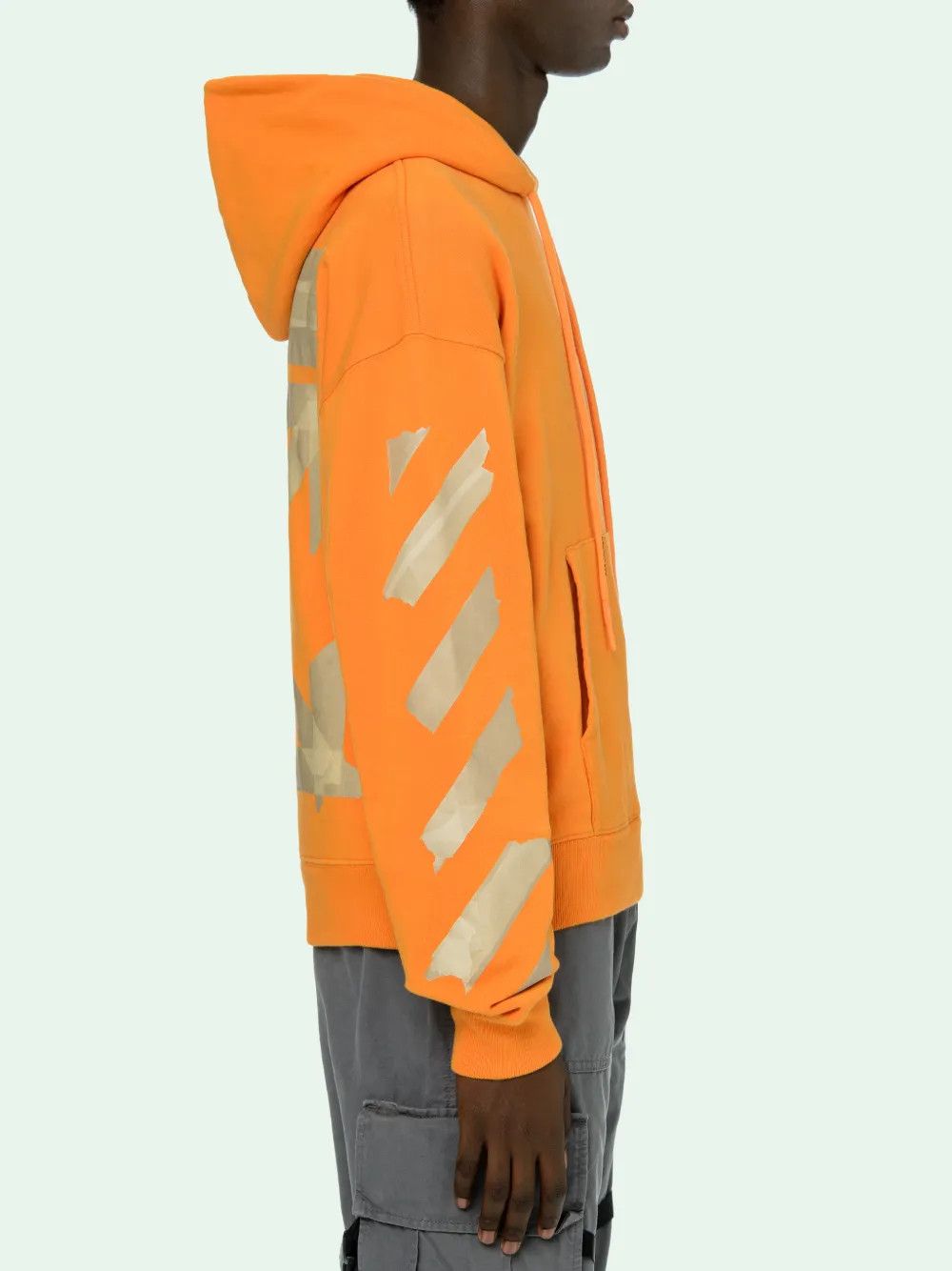 Off-White Orange Tape Arrows Logo Hoodie Size XXS / US 00 / IT 34 - 4 Thumbnail