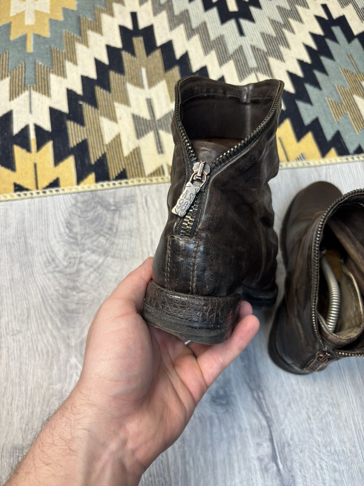A.S.98 A.S98 leather zipper biker boots Y2K Size US 5.5 / IT 35.5 - 5 Thumbnail