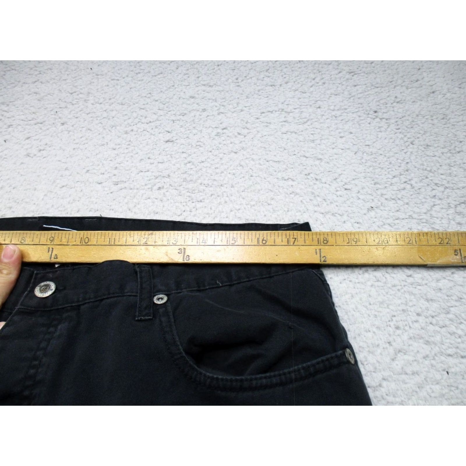 Vintage Kikwear 91 Jeans Mens 38 Black Wide-Leg Baggy Streetwear Denim 100% Cotton Relaxed Button Fly Pockets Size US 38 / EU 54 - 3 Thumbnail