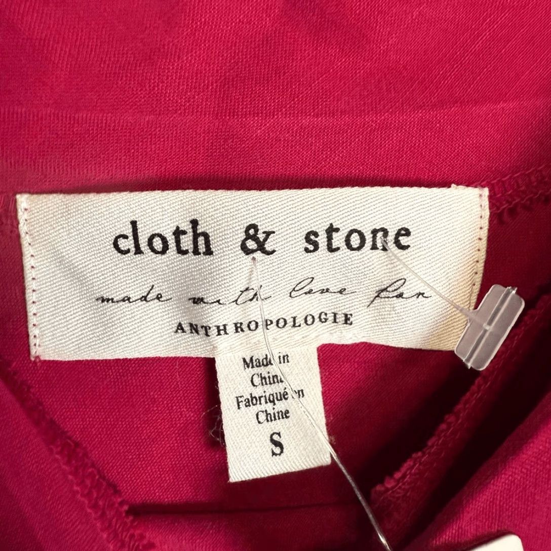 Anthropologie Cloth & Stone Anthropologie Women's Small Raspberry Red Sleeveless Top Tank S Red Womens Size S / US 4 / IT 40 - 2 Thumbnail