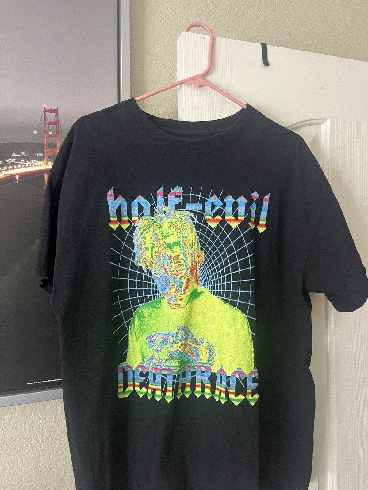 image of 999 Club x Half Evil Juice Wrld Tee - XL in Black, Men's