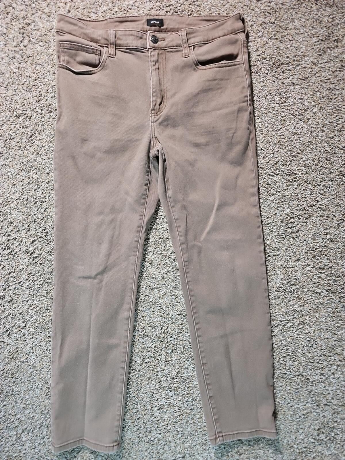 Express Express Brown Jeans 32x30 Size US 32 / EU 48 - 1 Thumbnail