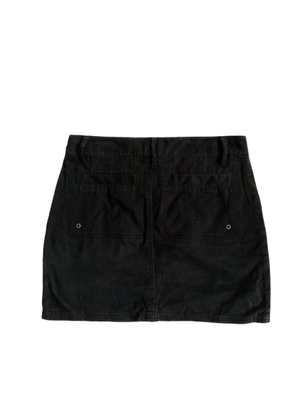 Japanese Brand Sky Bomber Mini Skirts Black Colour With Zipper Pocket Size 30" / US 8 / IT 44 - 2 Thumbnail