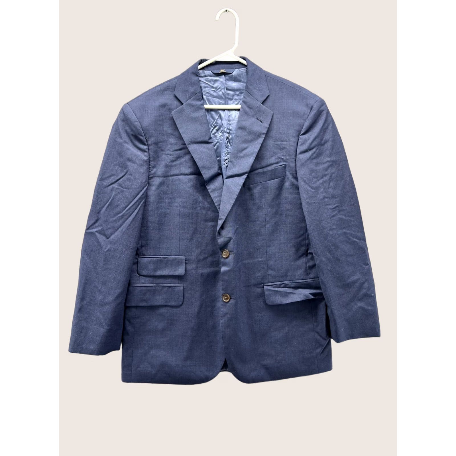 Brooks Brothers Brooks Brothers 346 Blazer Men 42S Blue Wool Sport Coat Two Button Short Formal Jacket Shirt? Size 42R - 1 Thumbnail