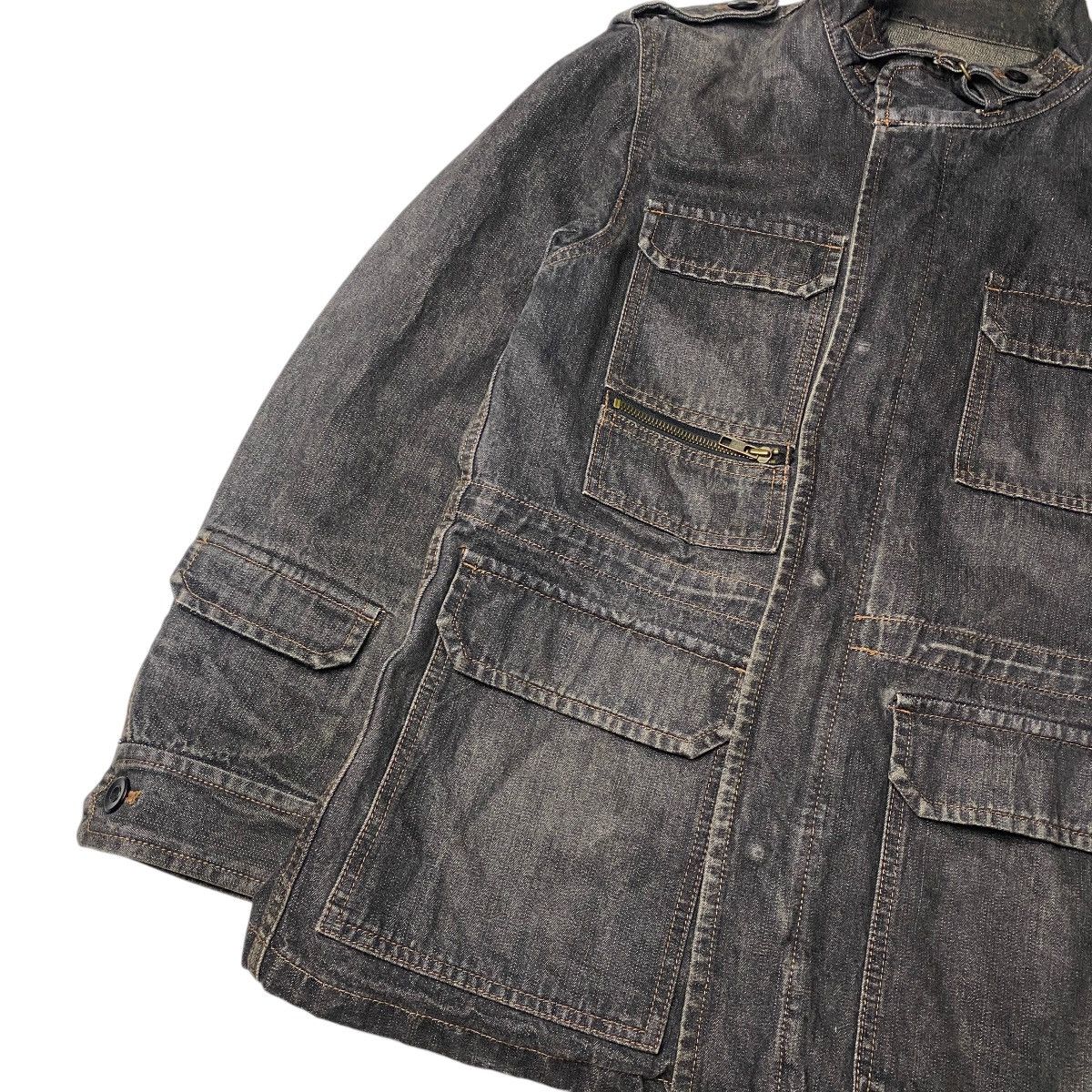 Japanese Brand 2000's Comme Ca Ism Multipocket Denim Jacket Size US M / EU 48-50 / 2 - 4 Thumbnail