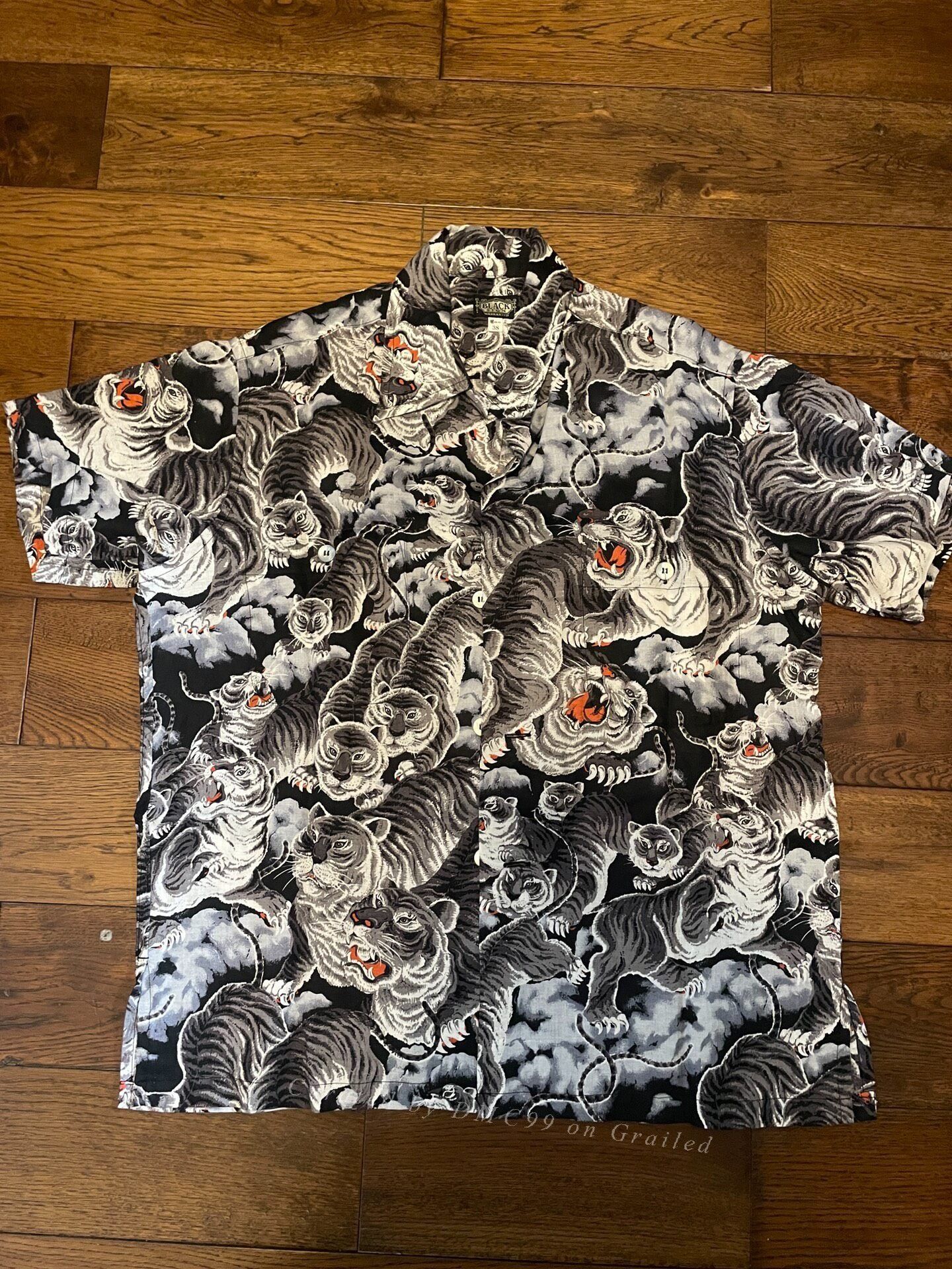 BLACK SIGN Black Hundred Tigers Print Shirt Size US M / EU 48-50 / 2 - 1 Preview