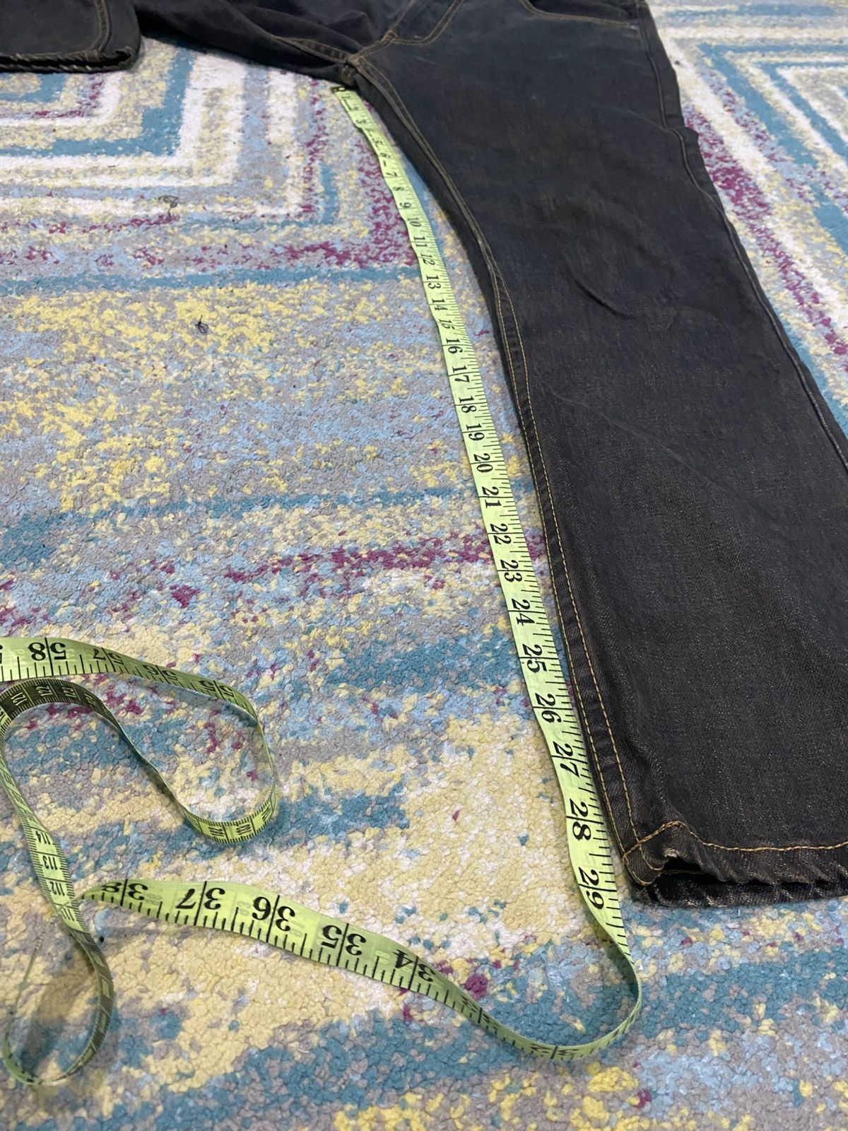 Junya Watanabe AD2004 Junya Watanabe X COMME des GARÇONS Denim Black Jeans Size US 34 / EU 50 - 9 Thumbnail