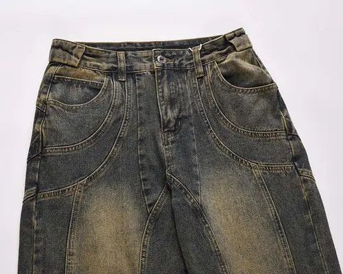 Japanese Brand Horiuchi x Ami Vintage Jeans Patchwork Loose Baggy Retro Size US 27 - 3 Thumbnail