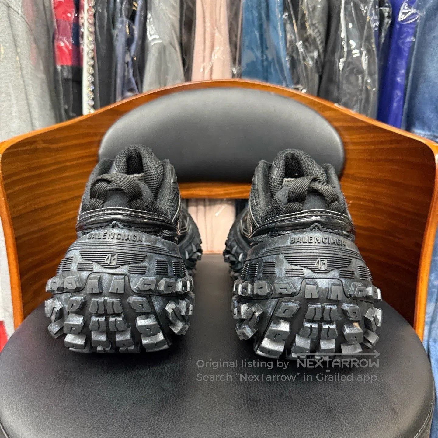 Balenciaga Balenciaga Bouncer Black Sneakers. Size US 8 / EU 41 - 3 Thumbnail