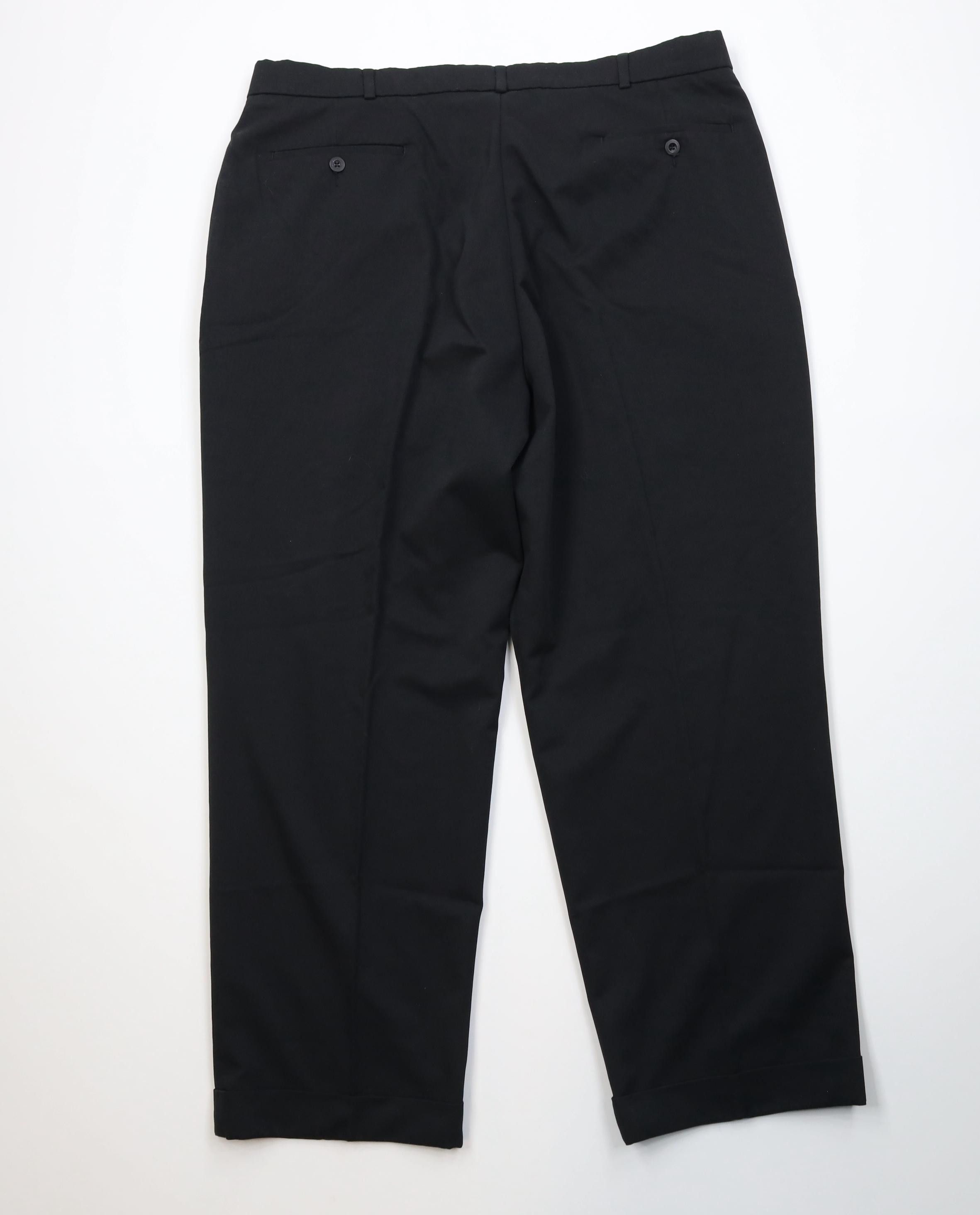 Vintage Vintage 90s Streetwear Flared Wide Leg Chino Pants Black Size US 40 / EU 56 - 8 Thumbnail