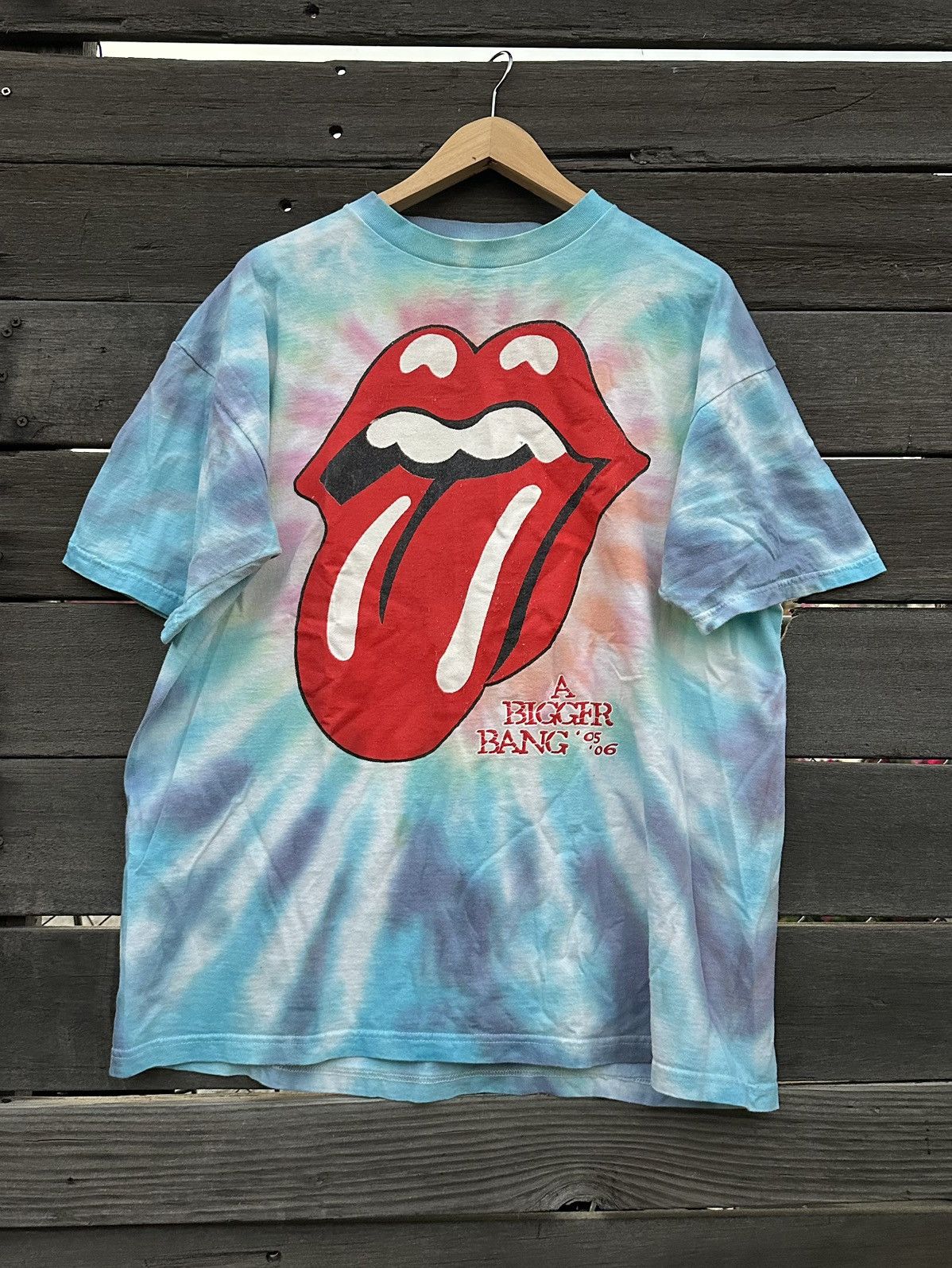 Band Tees Vintage Rolling Stones A Bigger Bang Tye-Dye T-shirt Size US XL / EU 56 / 4 - 1 Thumbnail