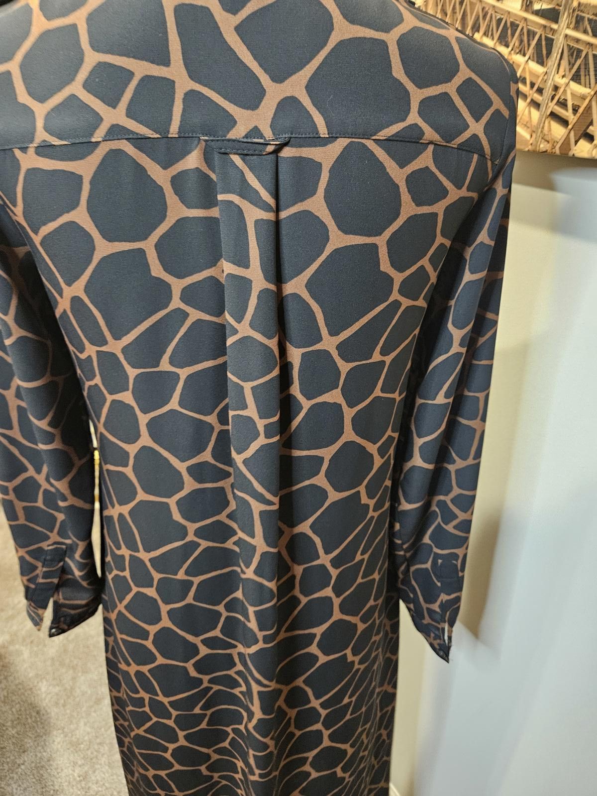 Banana Republic Trendy Giraffe Print Midi Dress Size XS / US 0-2 / IT 36-38 - 4 Thumbnail