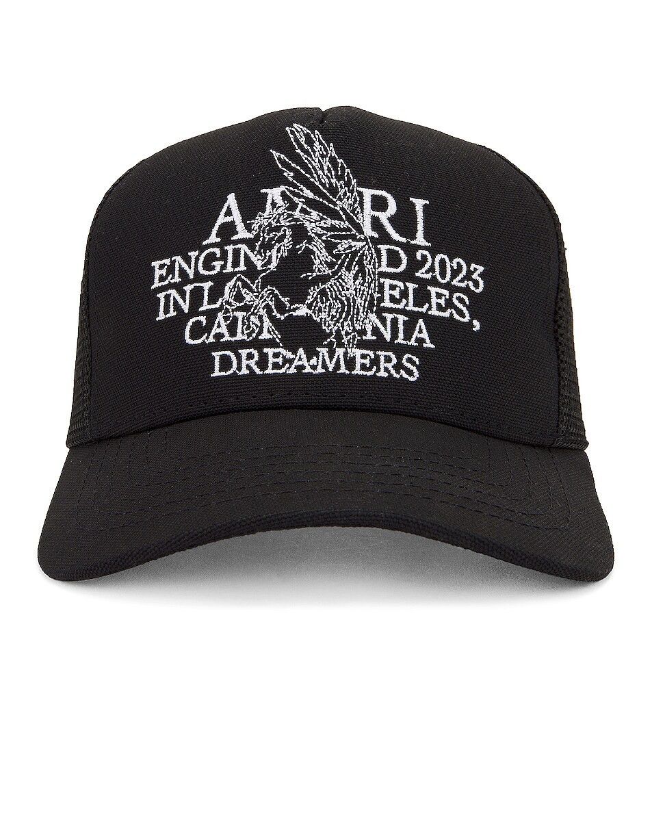 Amiri o1mle0325 Size: OS / Pegasus Trucker Hat / Cap in Black Size ONE SIZE - 1 Thumbnail