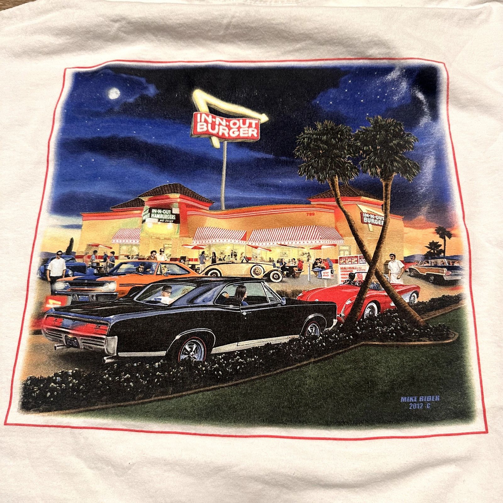 & Other Stories 2022 Oversized In-N-Out Texas Style White Graphic TShirt 2XL Size US XXL / EU 58 / 5 - 2 Thumbnail
