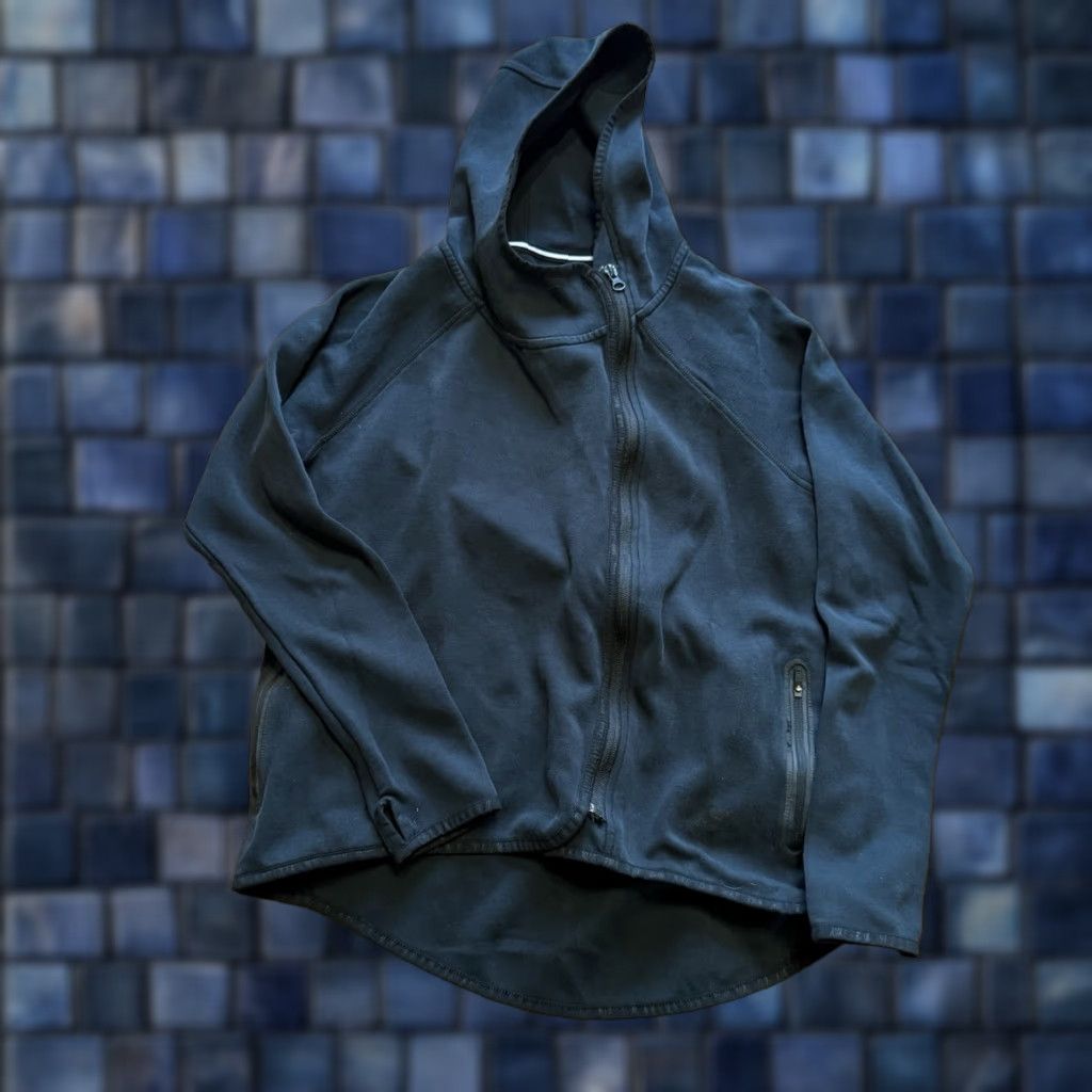 Nike Nike Womens Black Tech Fleece Cape Full Zip Hooded Jacket M Black Women's Jacket Regular Size M Size M / US 6-8 / IT 42-44 - 1 Thumbnail