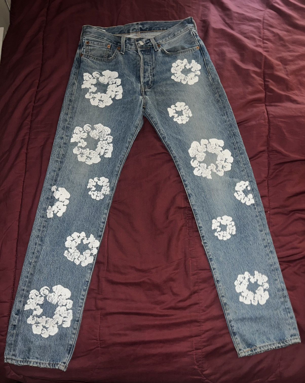 DENIM TEARS × Levi's DENIM TEARS Blue Jeans Size US 29 - 1 Thumbnail