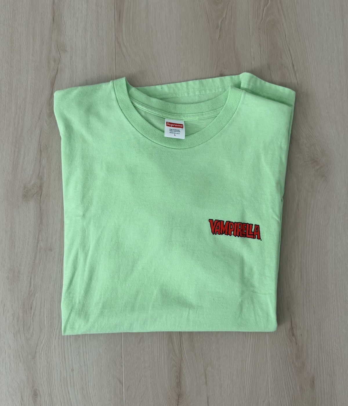 Supreme Supreme SS17 Vampirella Card Tee Light Green Size US L / EU 52-54 / 3 - 13 Thumbnail