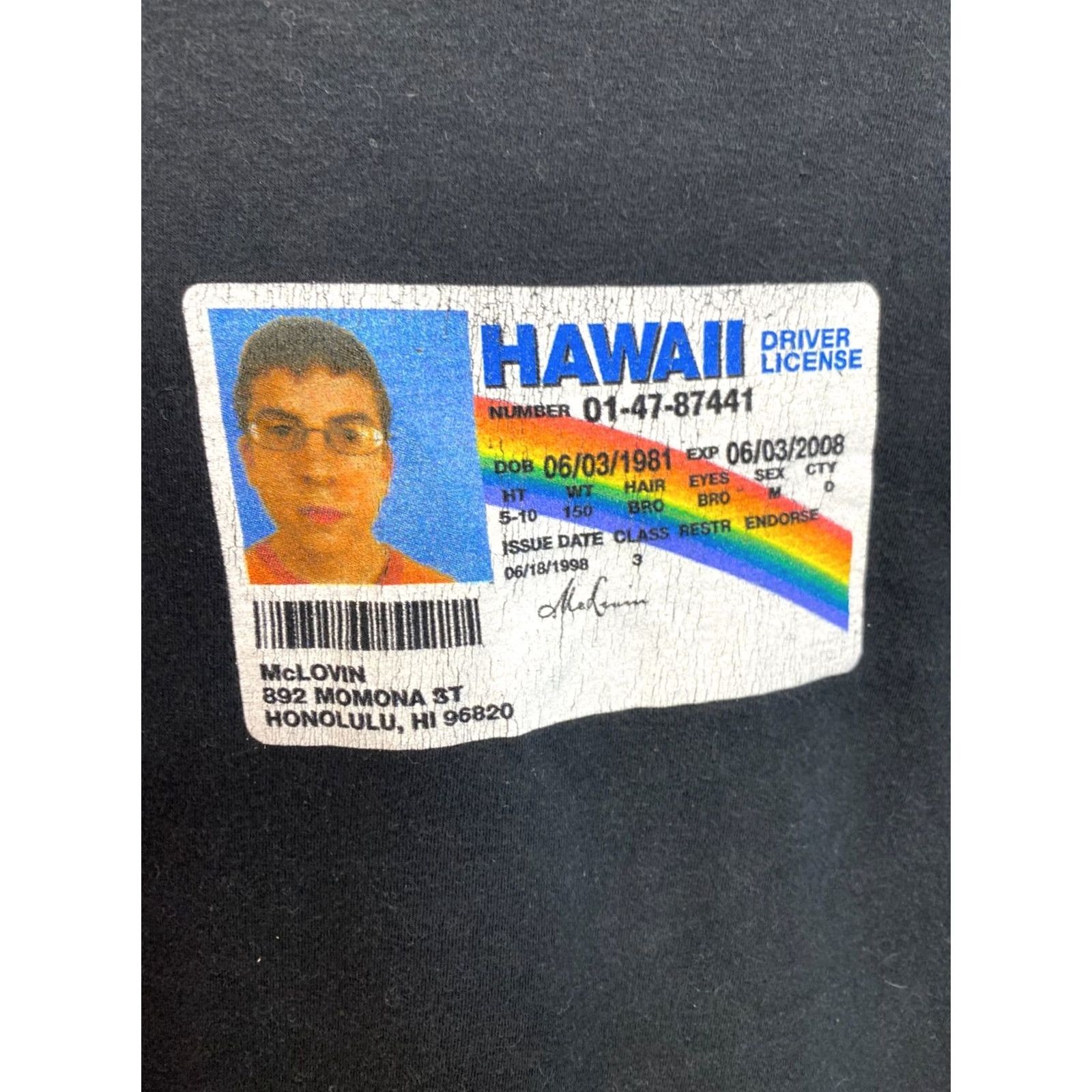 Logo 7 Superbad Mclovin ID Logo Tee T-Shirt S/S Crew Neck Men's Size Large Black Multicolor Logo Graphic Print 2010s Movie T-Shirt Shirt Mens Size US L / EU 52-54 / 3 - 2 Thumbnail