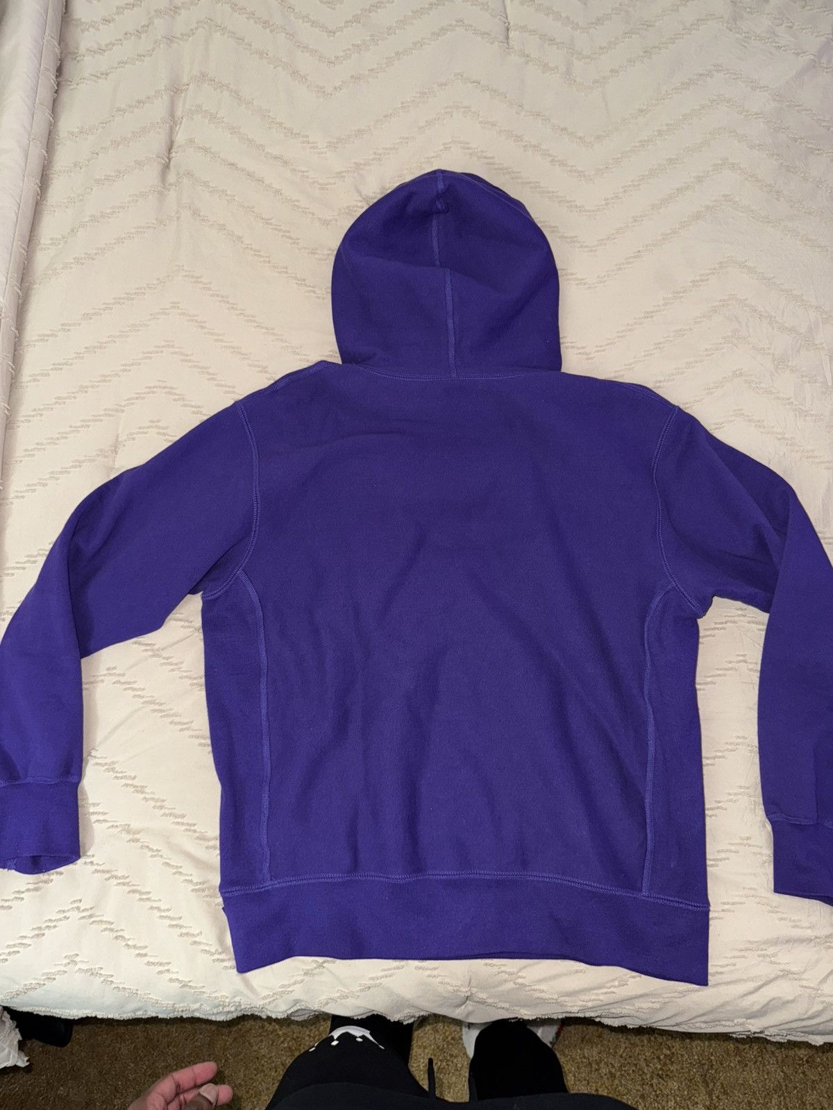 Supreme Supreme Cross Box Logo Hooded Purple Sweatshirt (FW20) Size US M / EU 48-50 / 2 - 2 Thumbnail