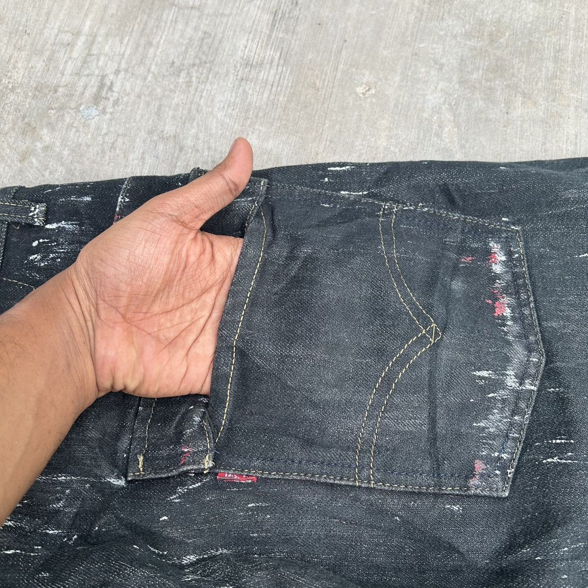 Levi's Vintage 90s LEVI'S ENGINEERED Paint Stain Motif Size US 33 - 20 Thumbnail