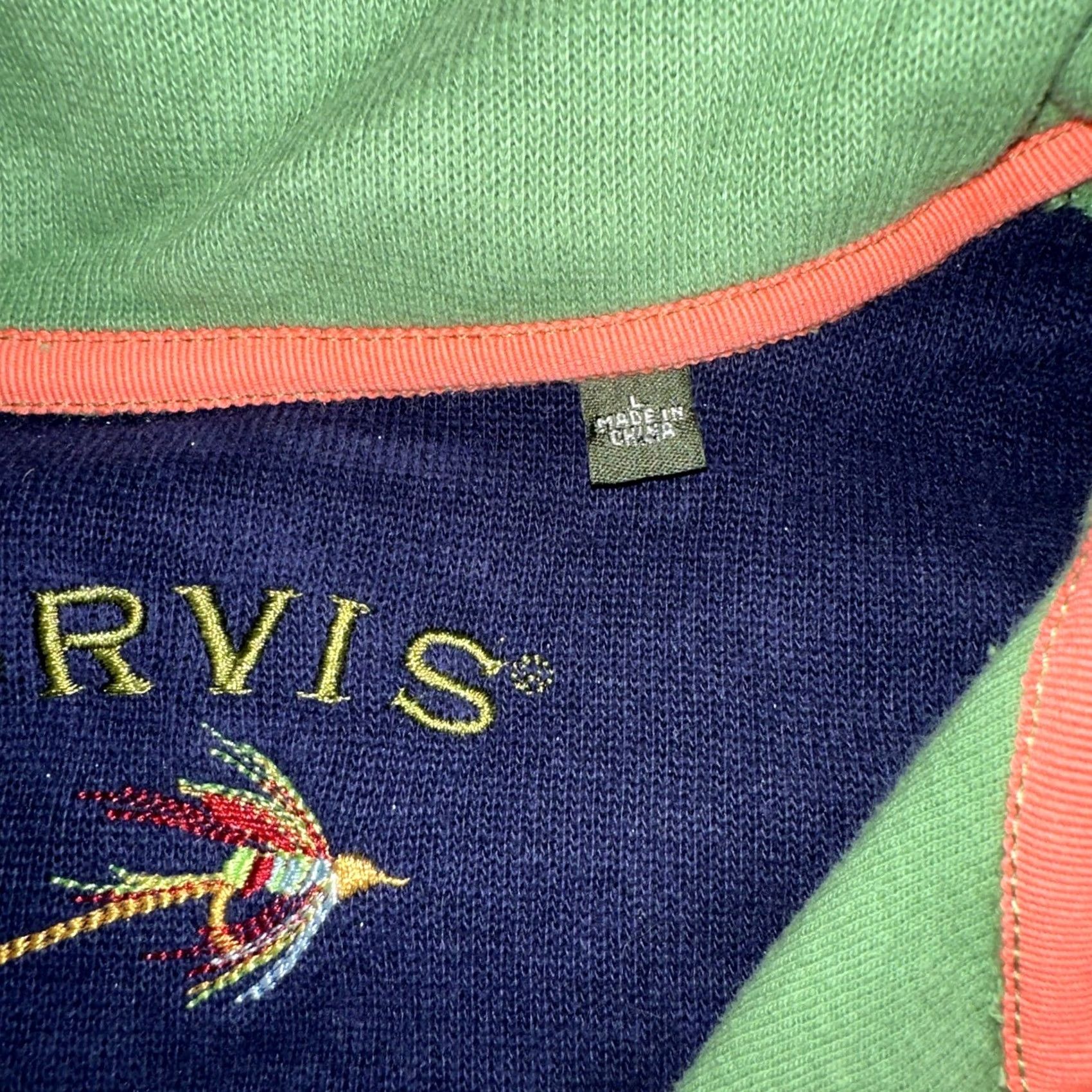 Orvis Orvis Men Sweater Pullover 1/4 Zip Green L Size US L / EU 52-54 / 3 - 3 Thumbnail