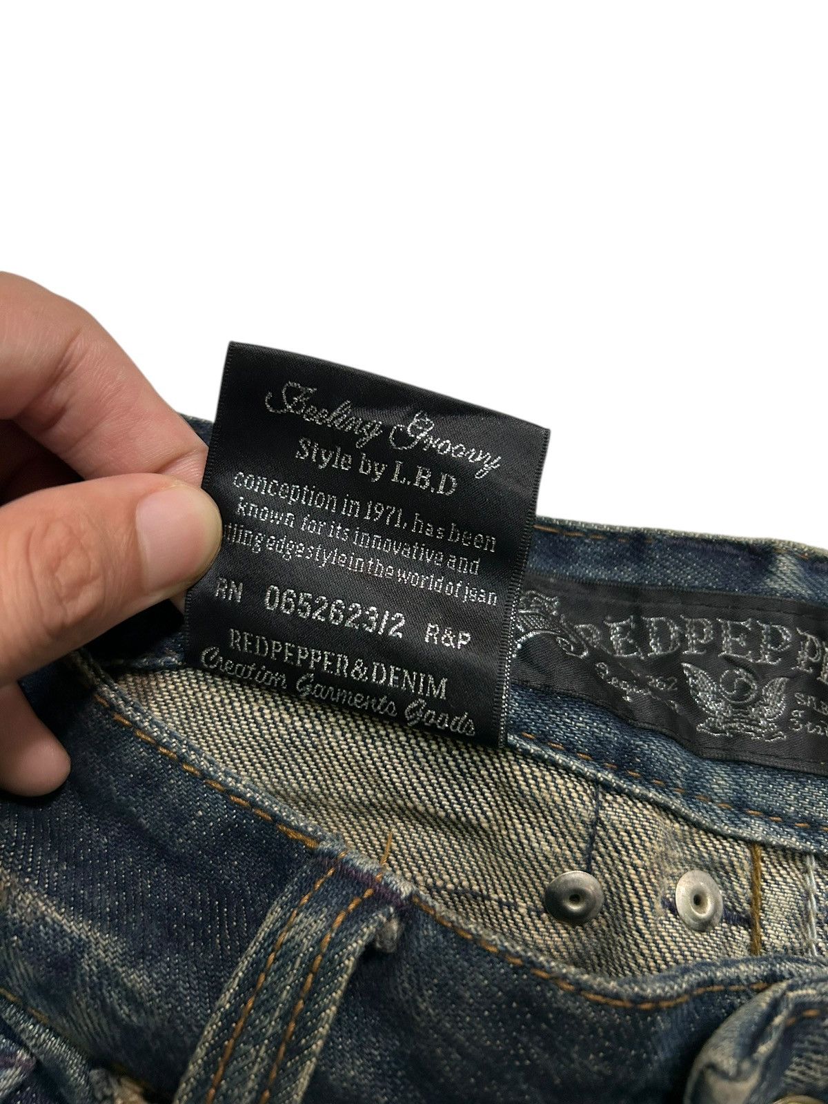 Japanese Brand × Kapital × Vintage Flare Red Papper Japan Punk Bondage Style Denim ☠️🎌 Size US 30 / EU 46 - 10 Thumbnail