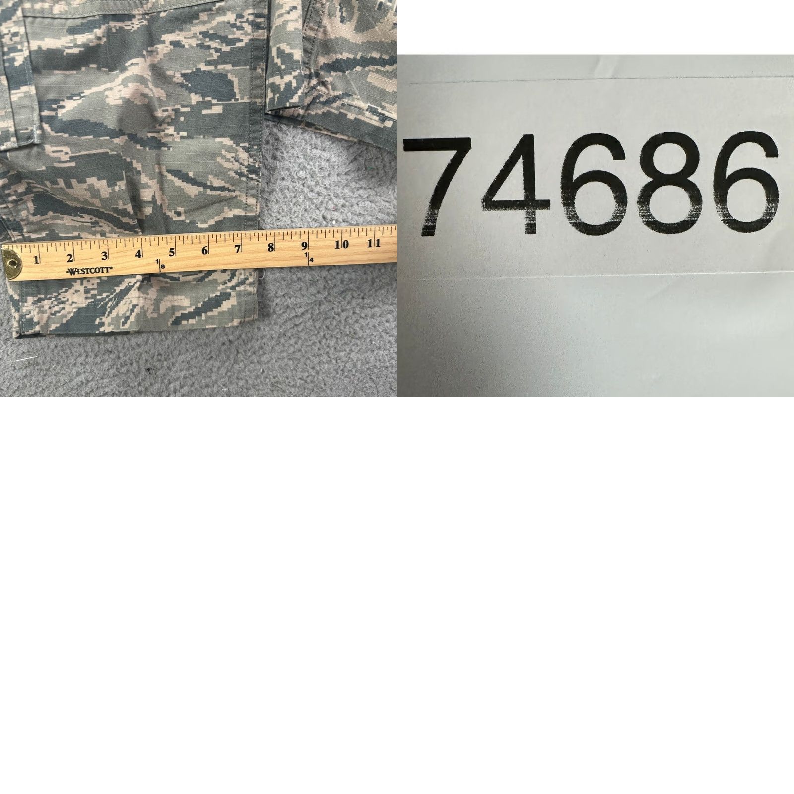 Vintage USAF Desert Digital Camo Pants Mens 29X31 Green Tan Tiger Stripe Cargo Military Baggy Workwear Casual Shirt? Size US 29 - 8 Thumbnail