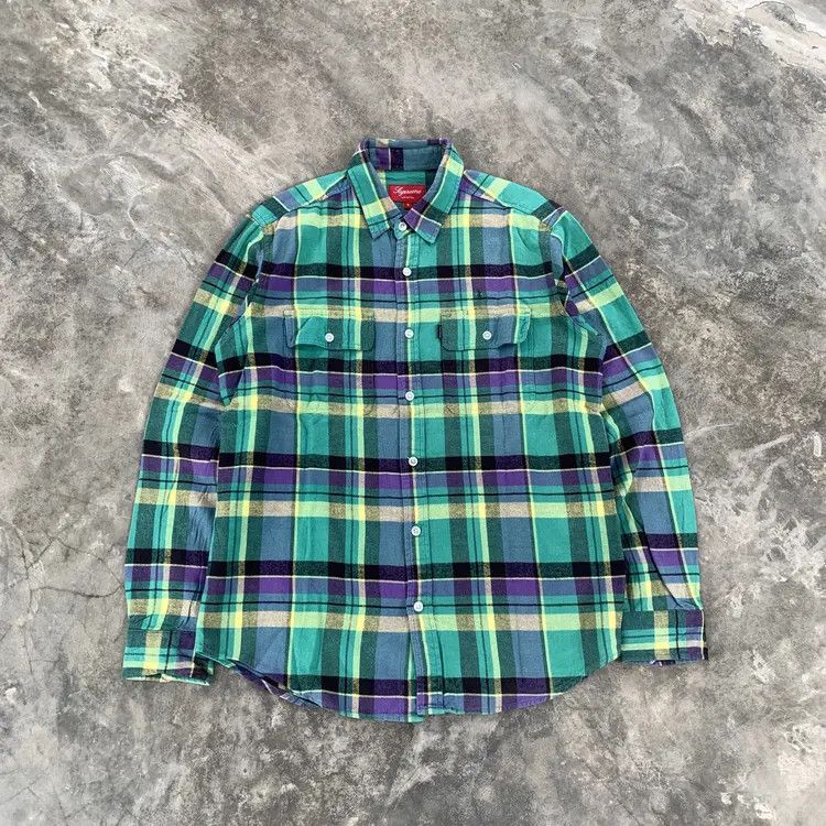 Supreme Supreme Green Plaid Flannel Size US S / EU 44-46 / 1 - 1 Thumbnail