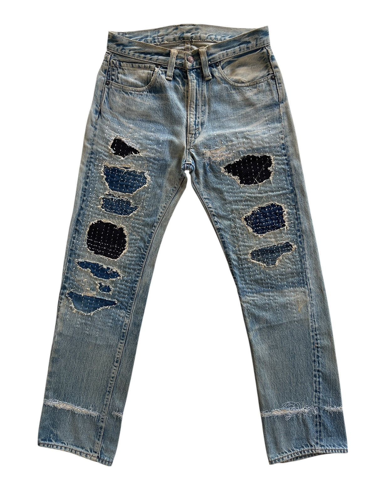 Blue Blue Japan Blue Blue Japan Sashiko Denim Size US 28 / EU 44 - 1 Thumbnail