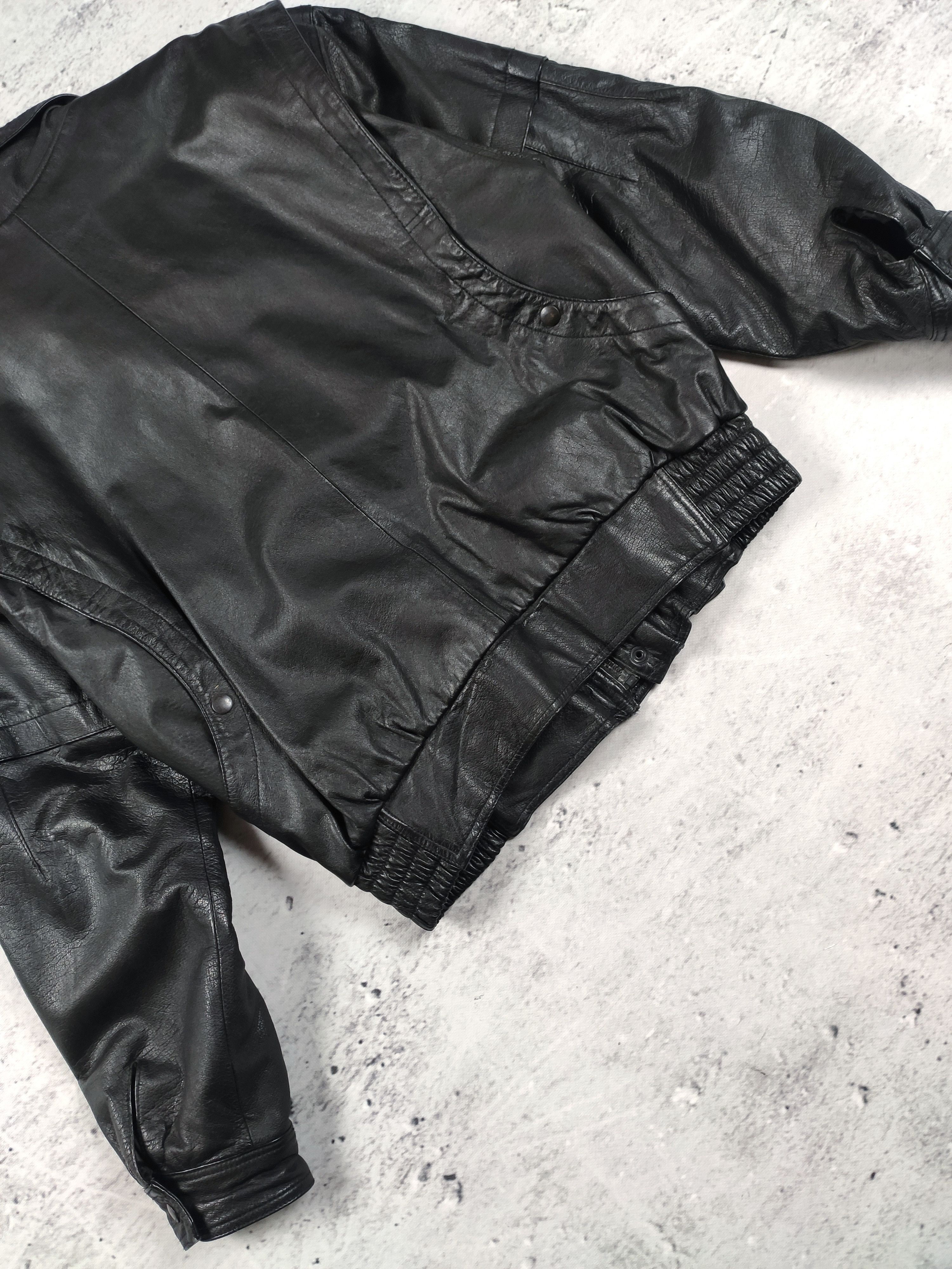 Vintage Vintage leather biker jacket bomber opium cyber boxy Size US M / EU 48-50 / 2 - 8 Thumbnail