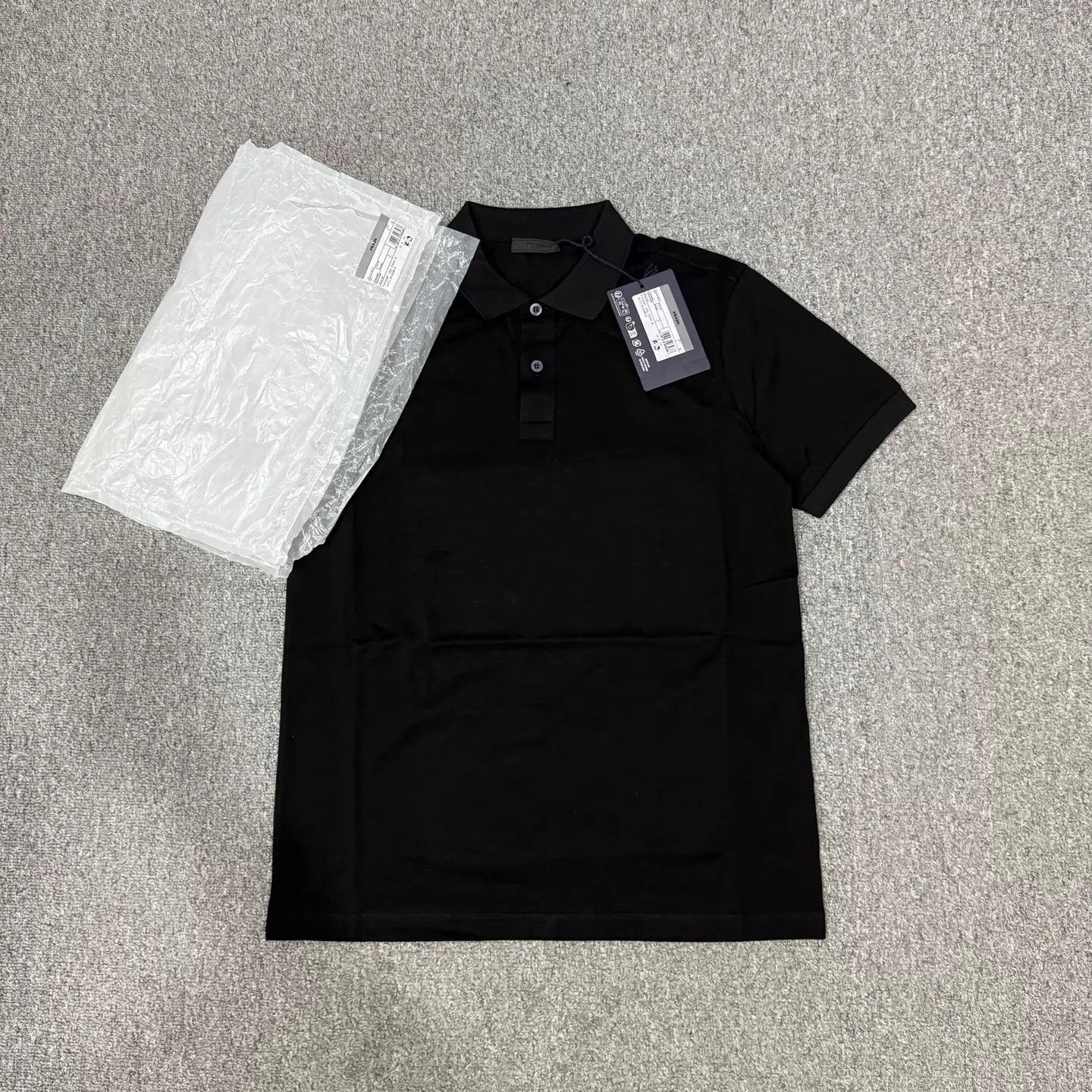 Prada Prada Black Short Sleeve Polo Shirt M NWT Size US M / EU 48-50 / 2 - 1 Thumbnail
