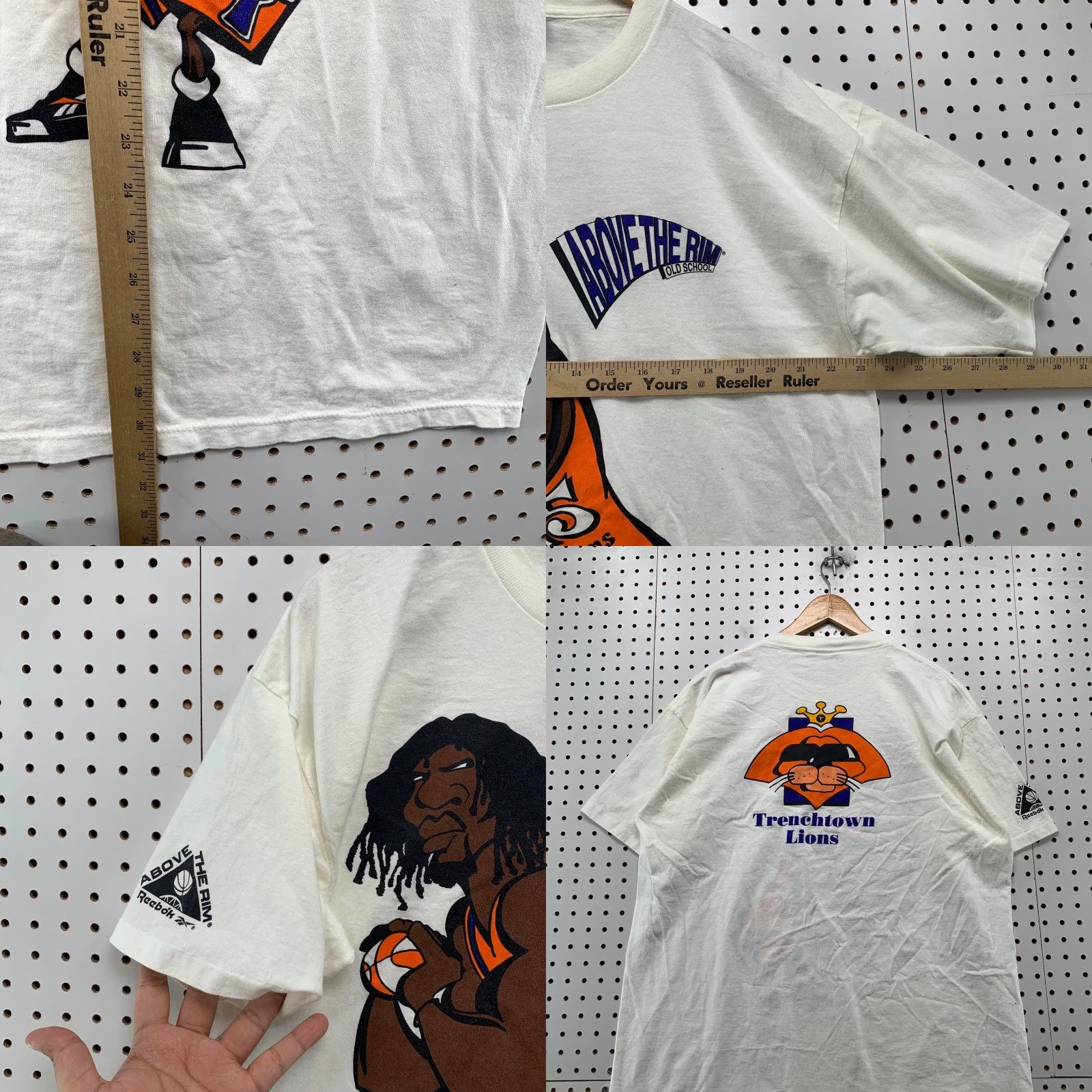 Vintage Vintage Above The Rim Dr Ed Mon Shirt Mens XL White Single Stitch Hoop Wear ATR Size US XL / EU 56 / 4 - 9 Thumbnail