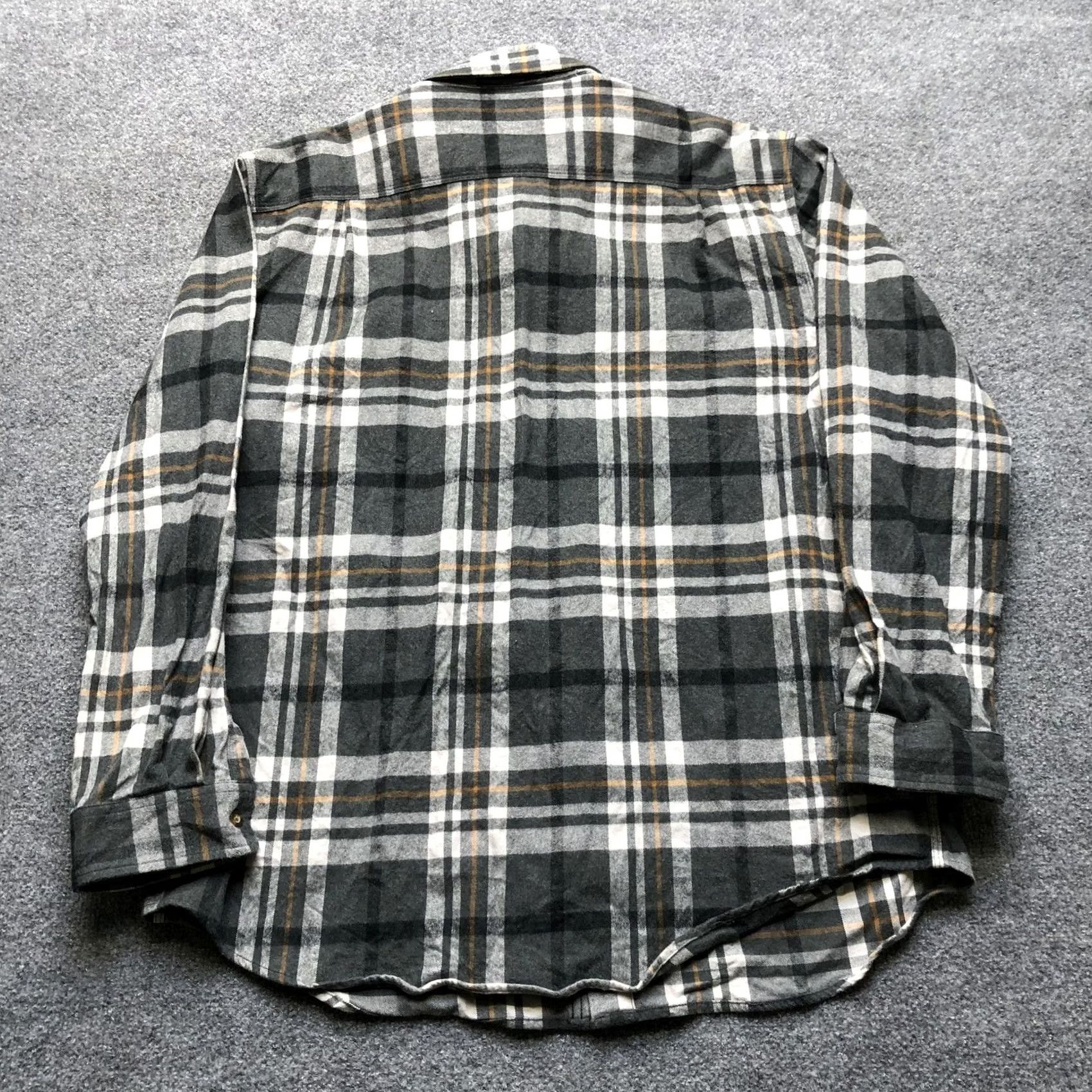 Carhartt Carhartt Shirt Mens XL Gray Plaid Flannel Long Sleeve Button-Up Workwear Size US XL / EU 56 / 4 - 5 Thumbnail