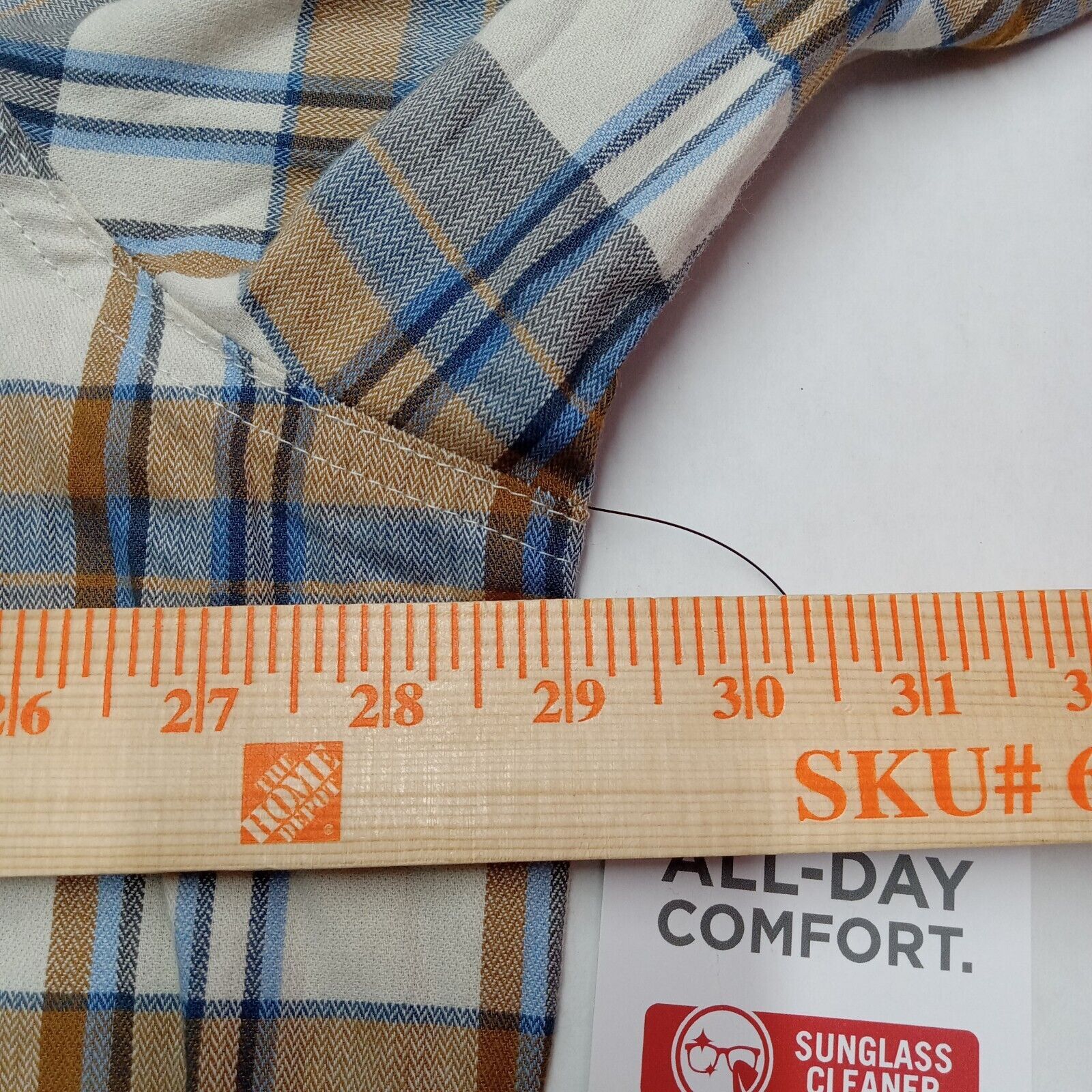 Wrangler Wrangler Slim Fit Shirt Men's 3XL Cowboy Wash Beige Plaid Size US XXL / EU 58 / 5 - 6 Thumbnail