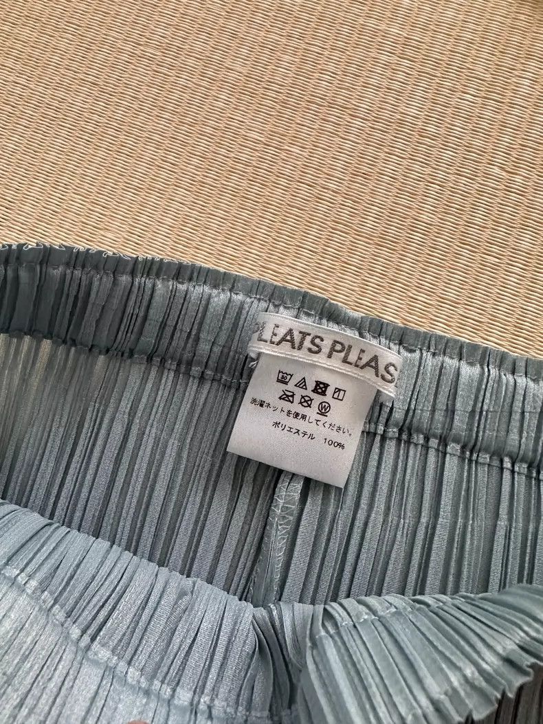 Issey Miyake Issey Miyake size:1 Light green pleated trousers Size 22" - 6 Thumbnail