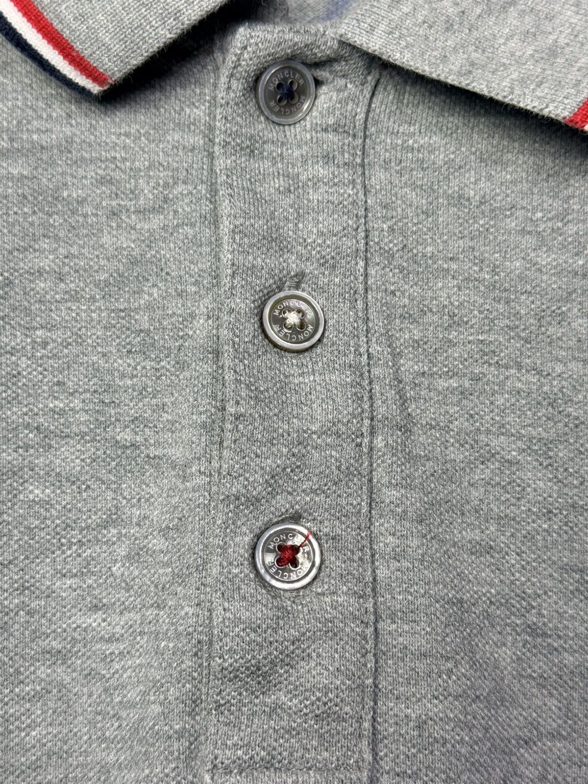 Moncler Moncler Grey Polo Shirt Size US L / EU 52-54 / 3 - 3 Thumbnail