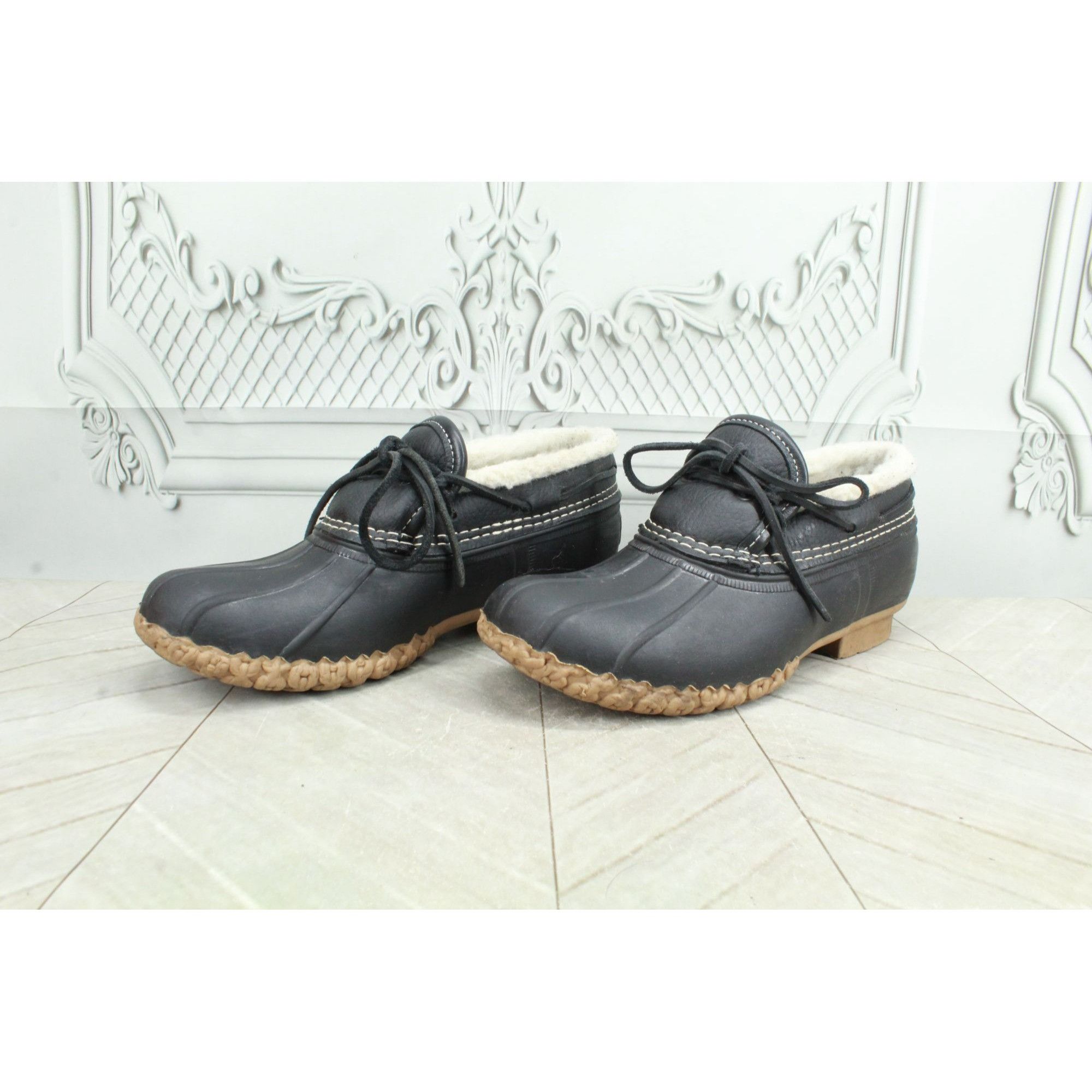 L.L. Bean × Leather LL Bean Women's Bean Boots Rubber Moc Sherpa Size US 6 / IT 36 - 3 Thumbnail