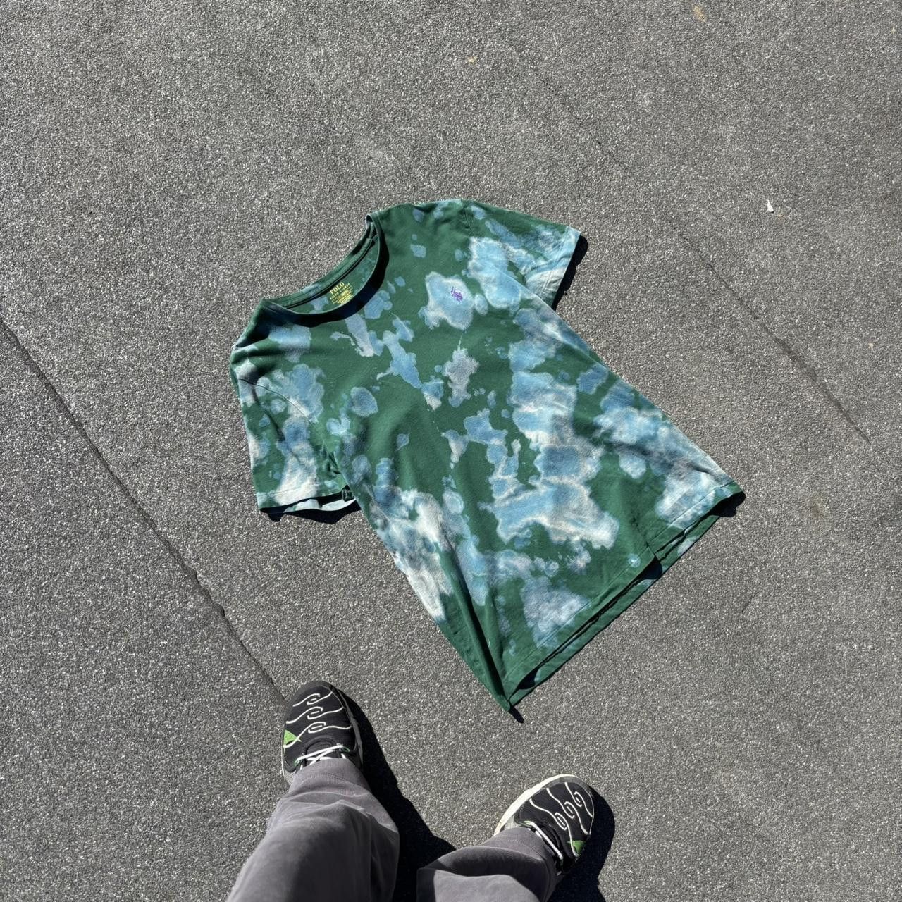 Japanese Brand × Polo Ralph Lauren × Vintage Vintage y2k 90s Polo Ralph Lauren bleach tie dye t-shirt Size US L / EU 52-54 / 3 - 2 Thumbnail