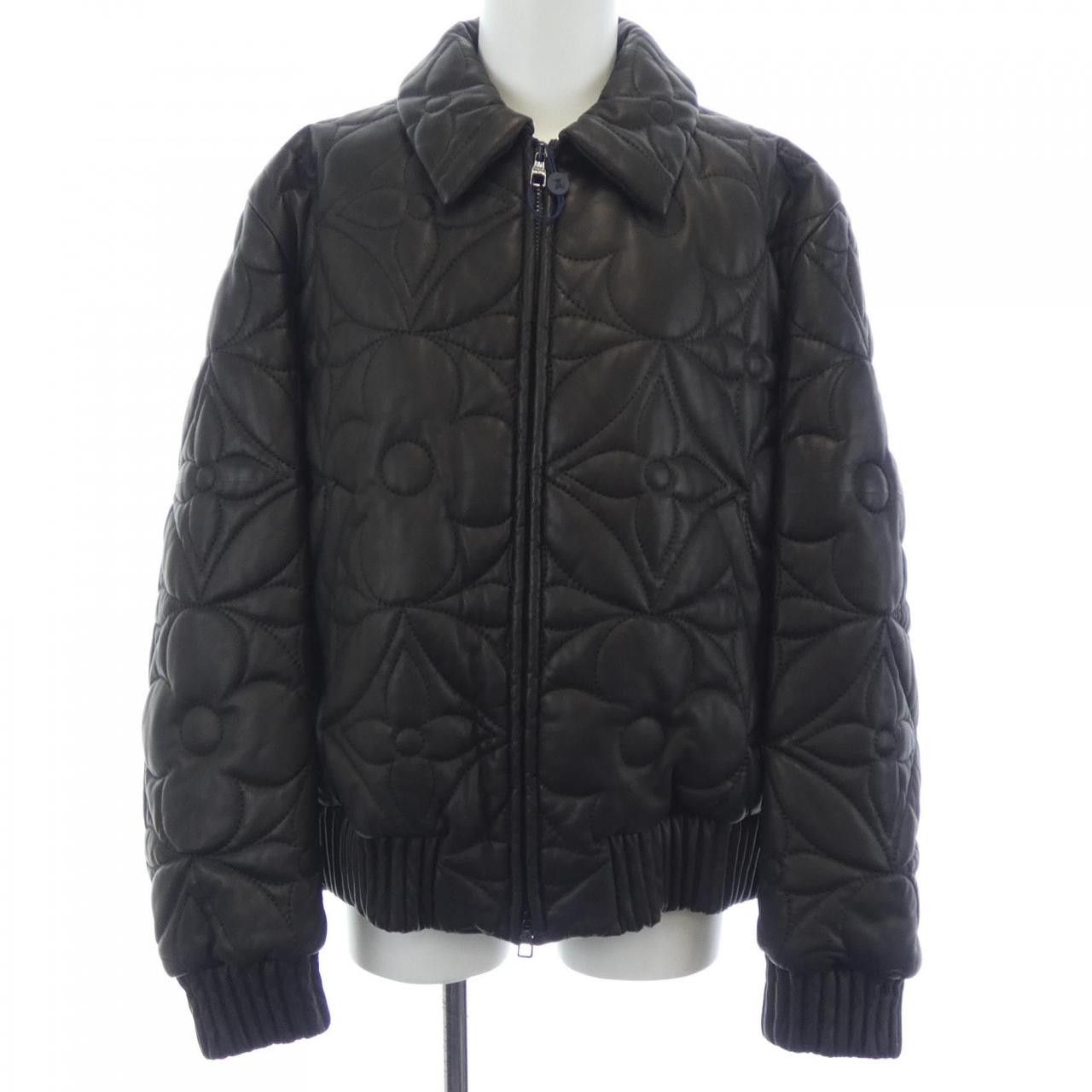 Louis Vuitton Louis Vuitton Louis Vuitton Leather Jacket Leather Outerwear HLL55EET7 DUTY FREE for USA Size ONE SIZE - 1 Thumbnail