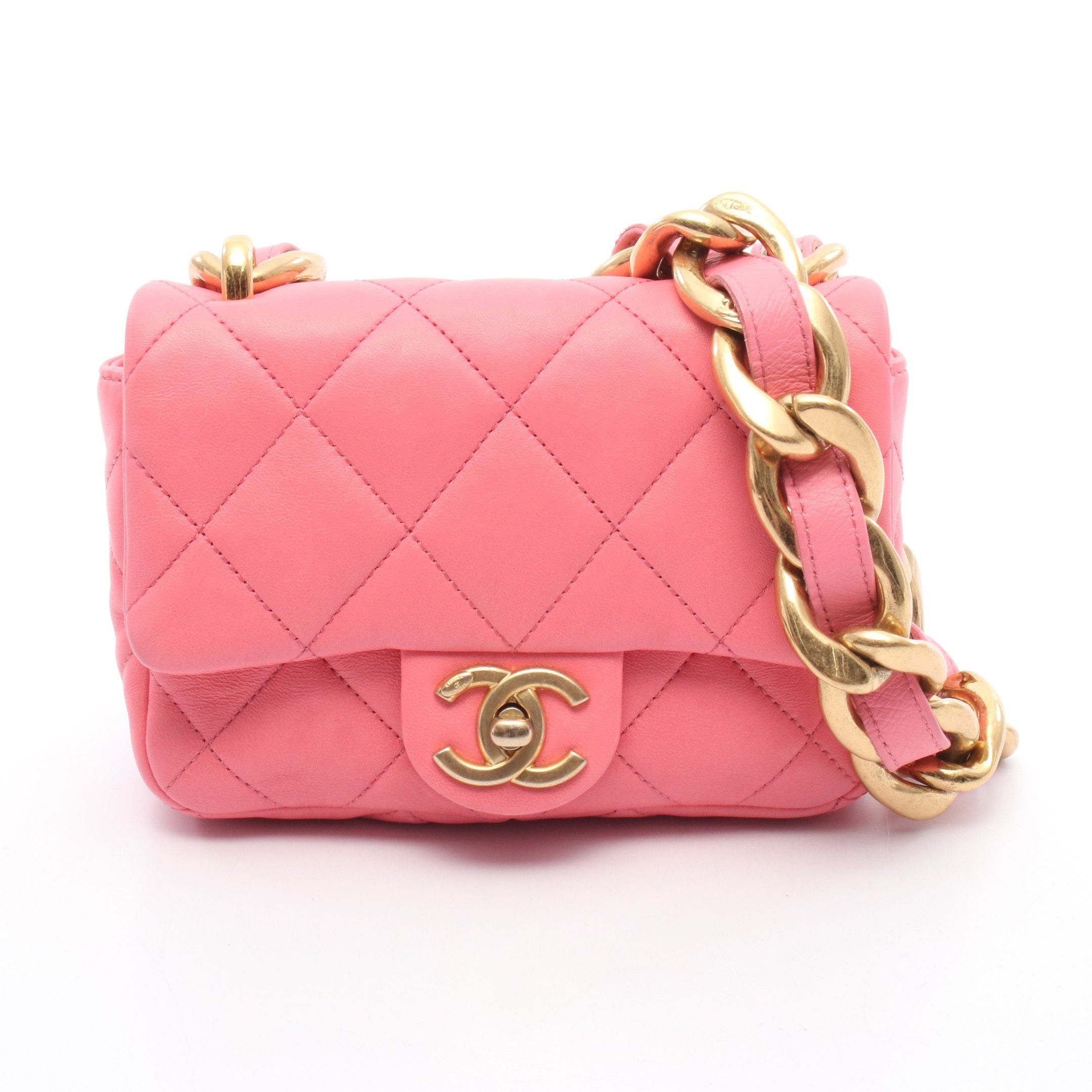 Chanel Chanel Matelasse Chain Shoulder Bag Leather Pink Gold Hardware Size ONE SIZE - 1 Thumbnail