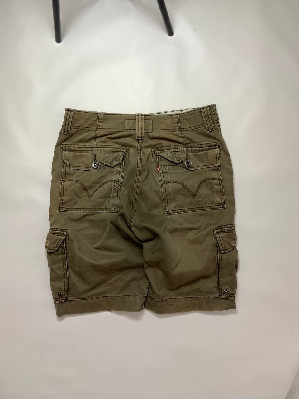 Levi's × Vintage Crazy Y2K/2000s Baggy Distressed Levi’s Skater Cargo Shorts Size US 30 / EU 46 - 6 Thumbnail