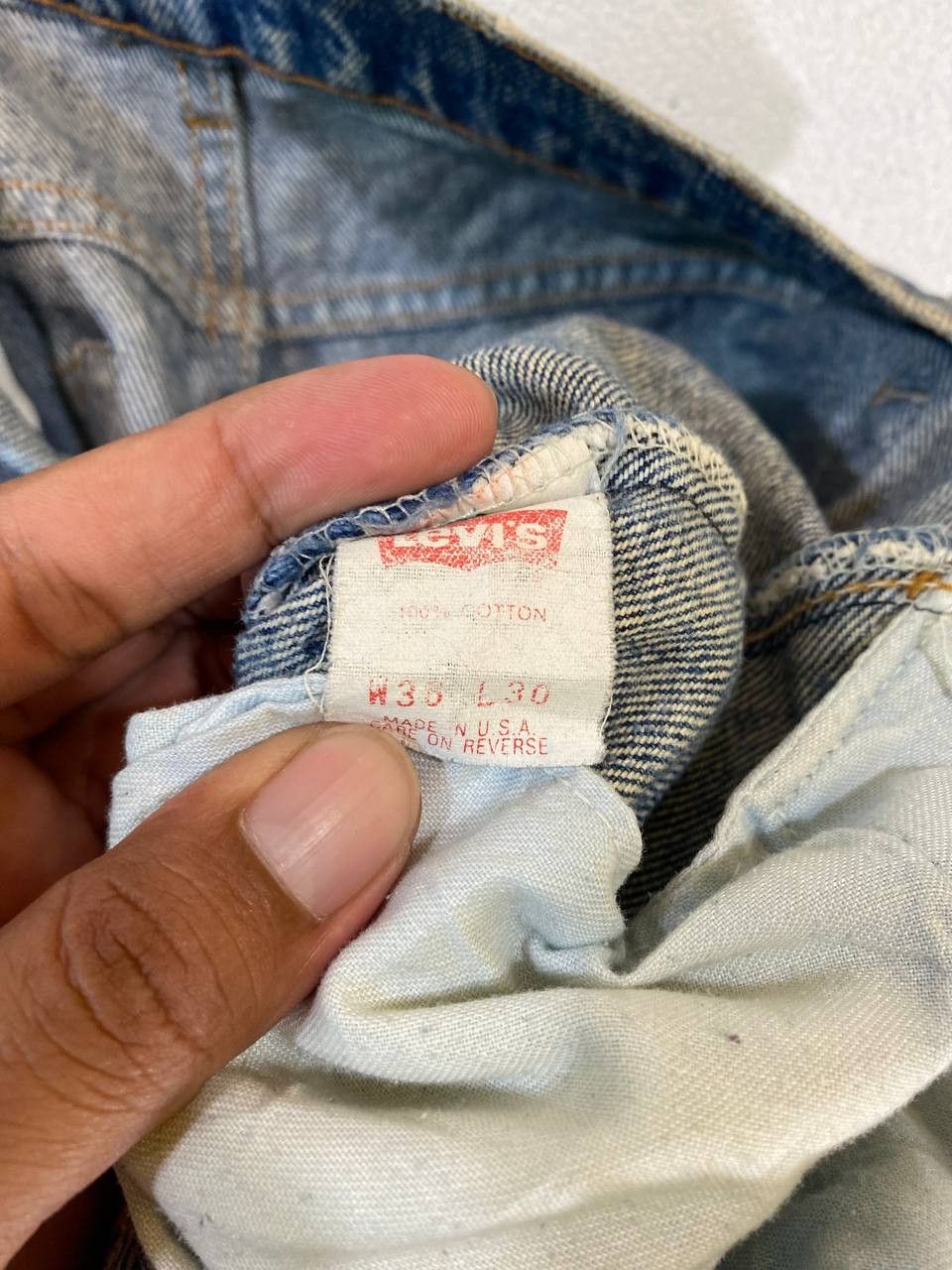 Levi's vintage levis 506 acid wash style distressed denim Size US 38 / EU 54 - 12 Thumbnail