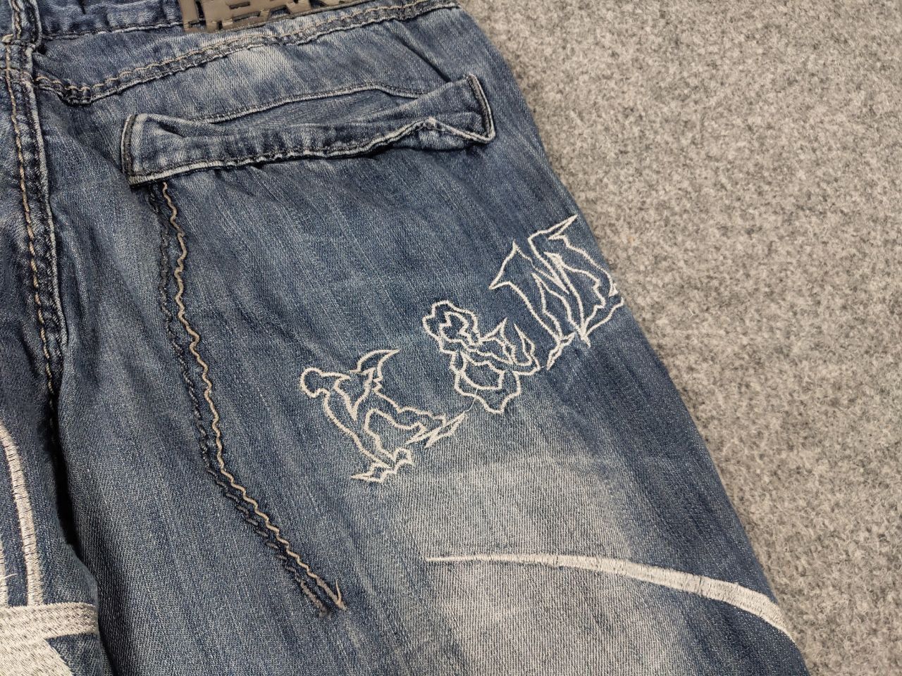 If Six Was Nine Vintage if six was nine style Opium Kosmo Japan baggy Jeans Size US 34 / EU 50 - 12 Thumbnail