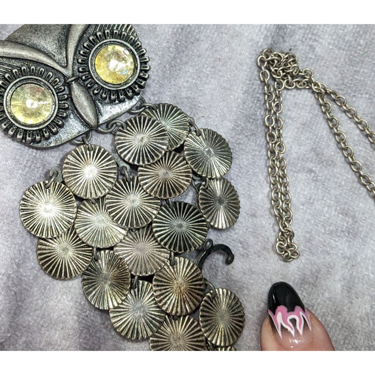 Other Quirky Y2K Own Pedant Necklace With Disc Fringe Feathers And Size ONE SIZE - 6 Thumbnail